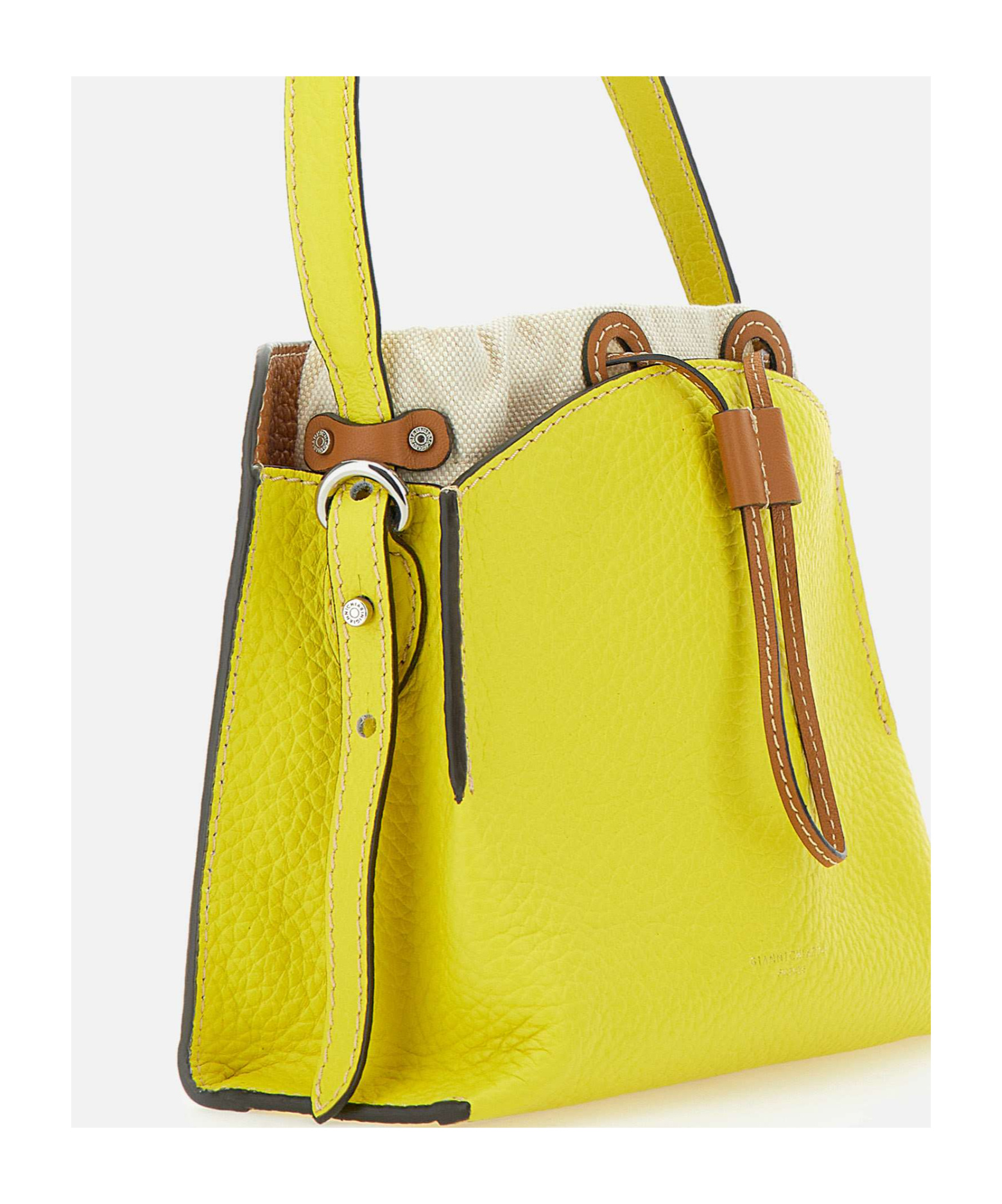 Gianni Chiarini Asia Logo Printed Tote Bag In Yellow