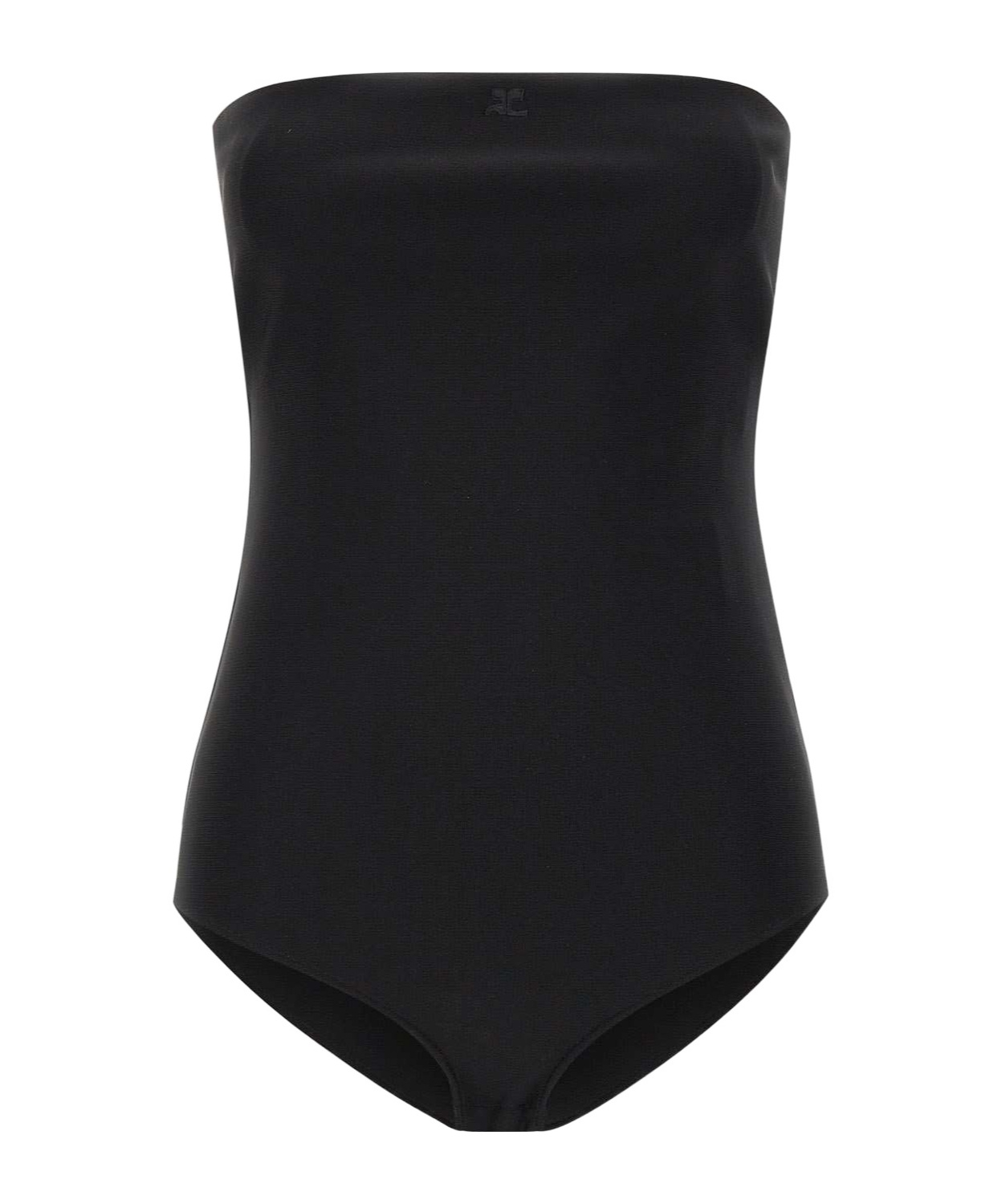 Courrèges Off-the-shoulder Bodysuit In Black