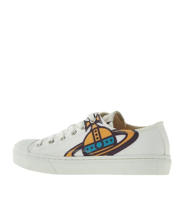Vivienne Westwood Plimsole Low-top Canvas Sneakers In White