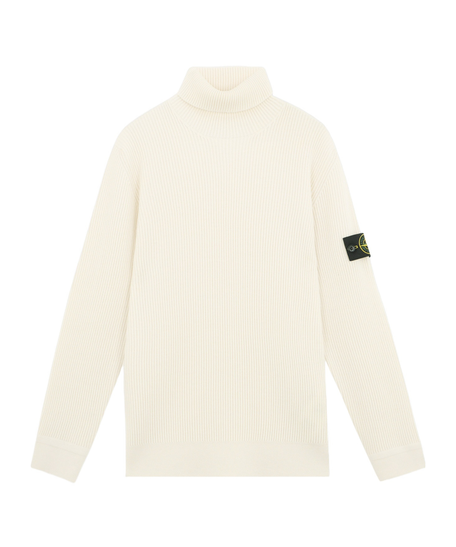 Stone Island Turtleneck Sweater In White