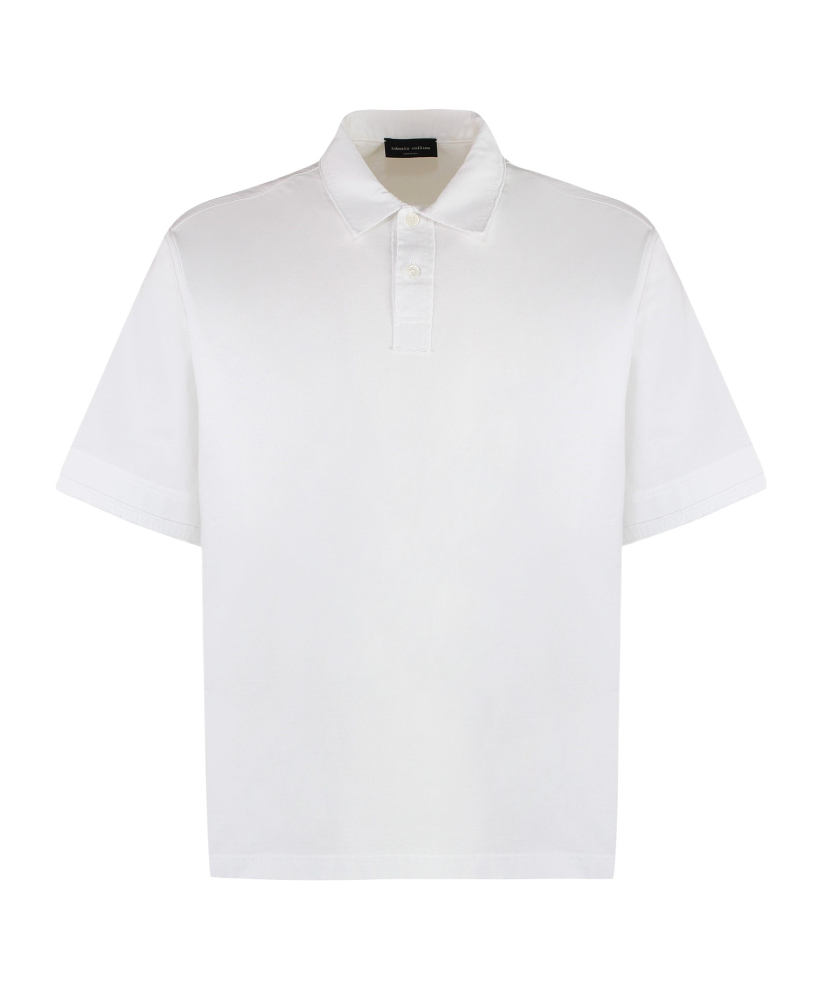 Roberto Collina Ribbed Collar Short Sleeves Polo Shirt In White