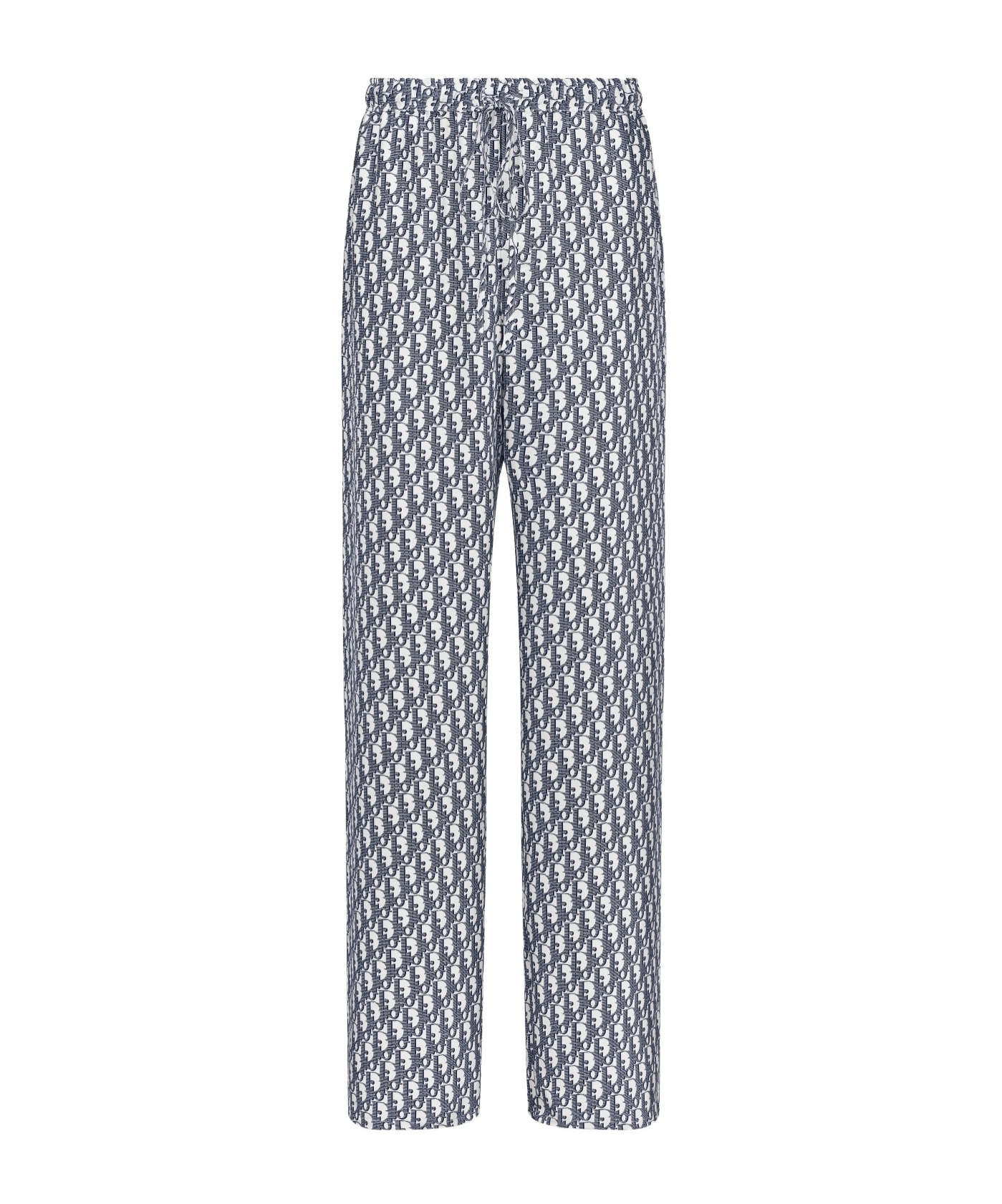 Dior Elastic Waist Casual Pants In Gray