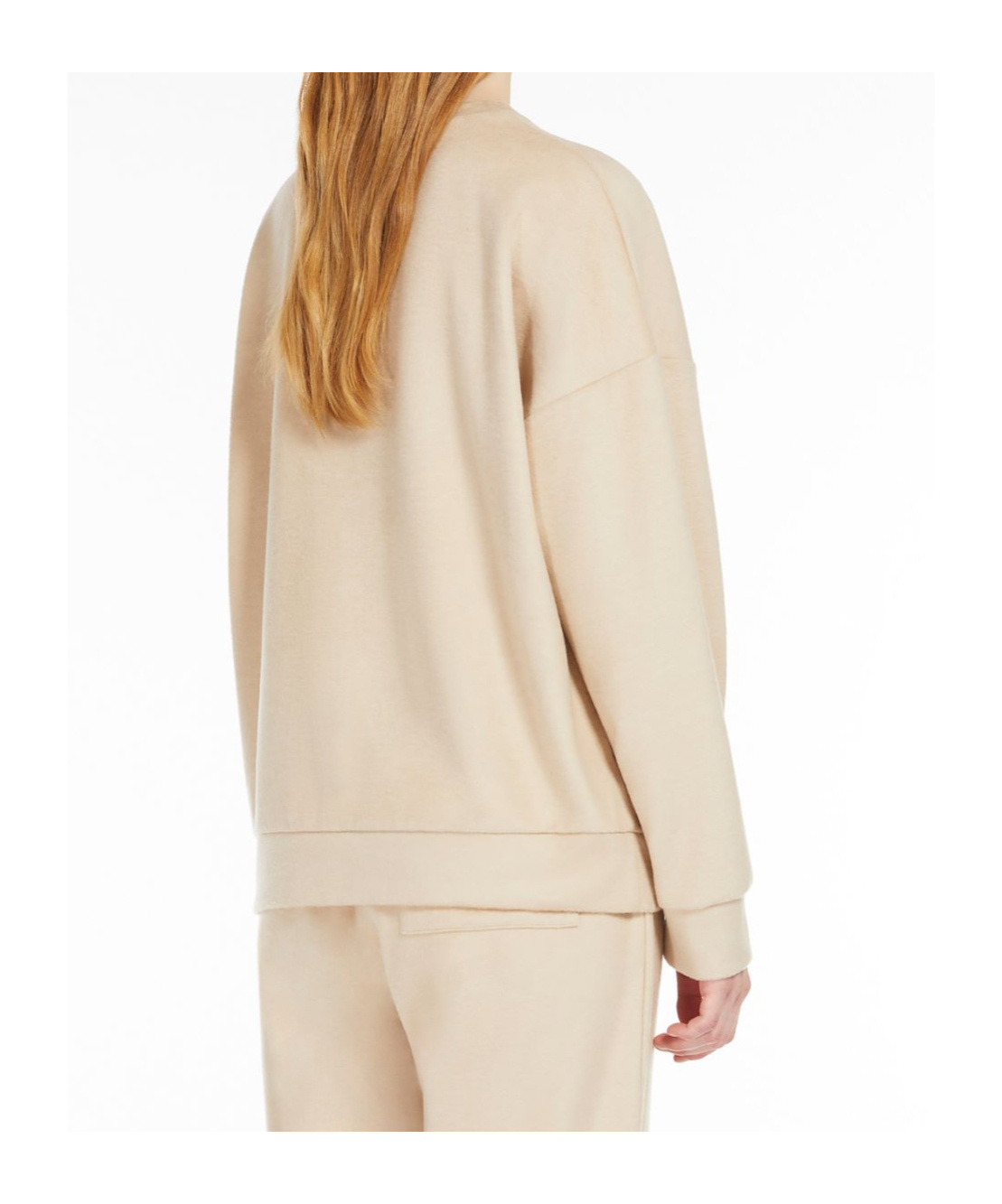 Weekend Max Mara Beige Polyester Blend Laghi Sweatshirt In Nude