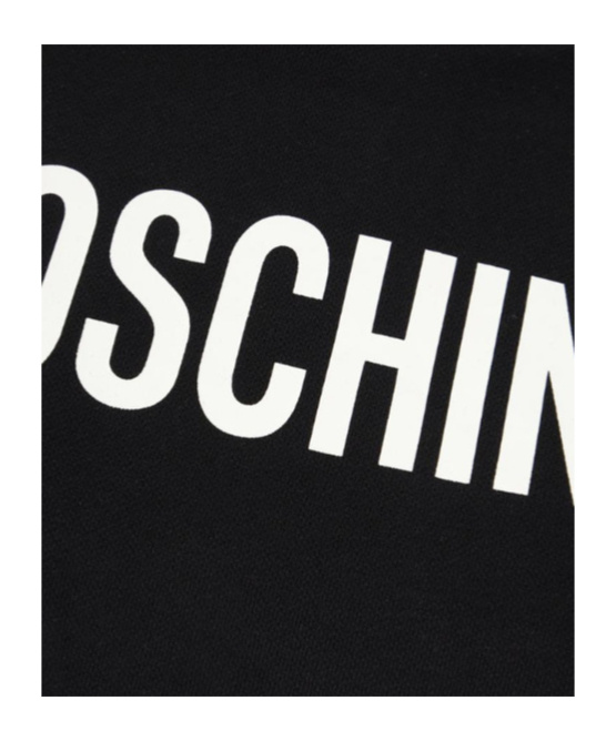 Moschino Long-sleeve Pullover Sweater In Wool And Cashmere Blend In Black