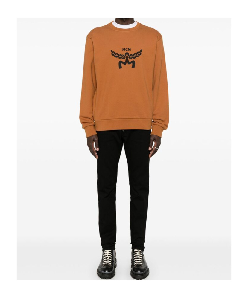 Mcm Cotton Sweatshirts In Orange