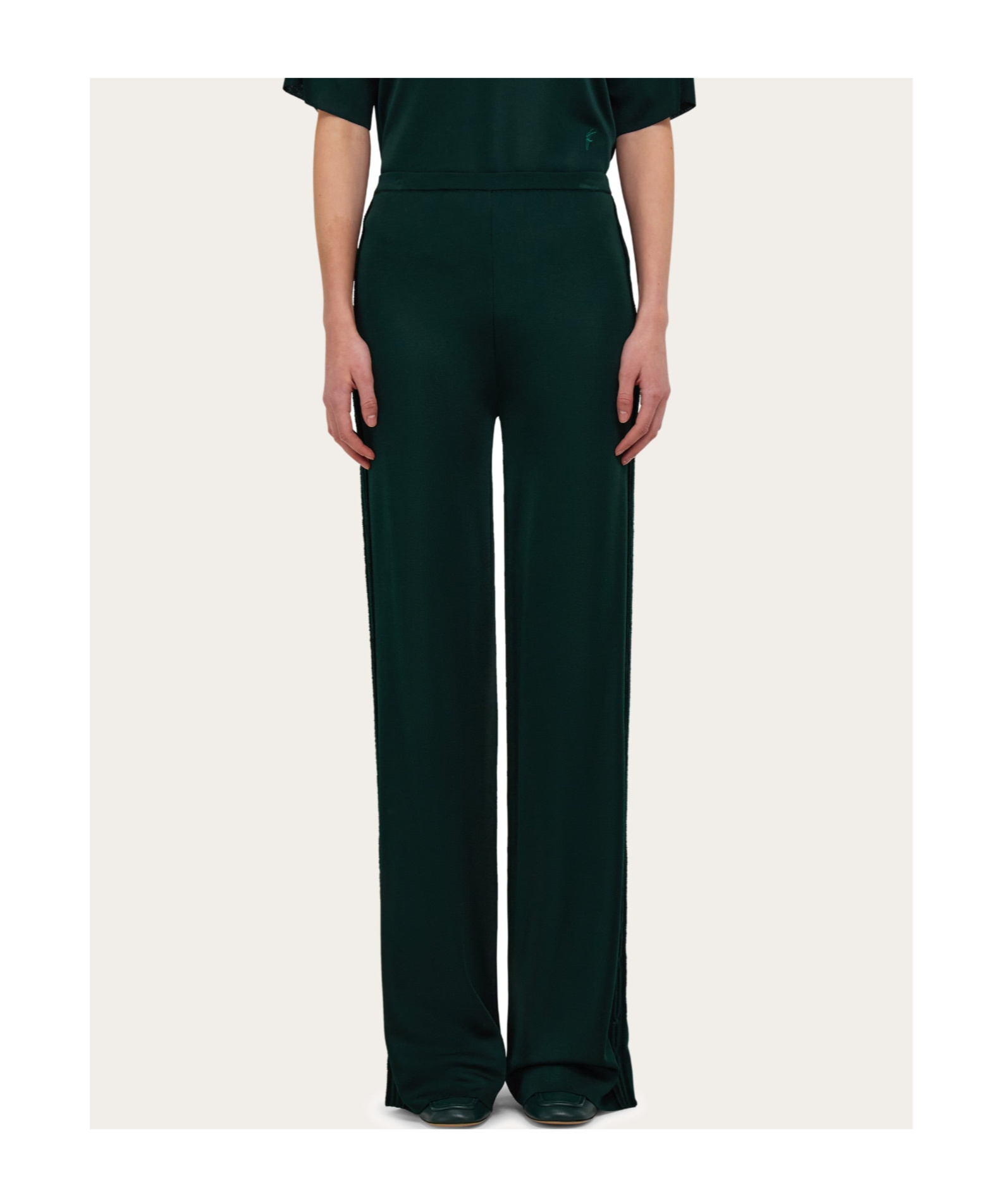 Ferragamo Knitted Palazzo Trouser