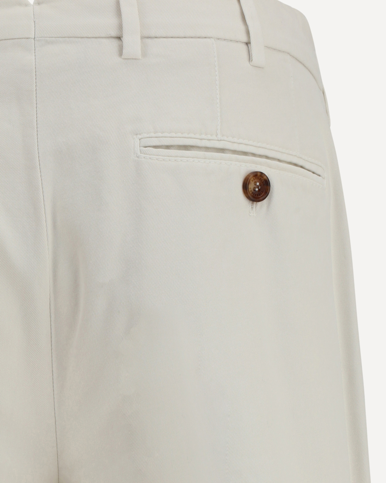 Brunello Cucinelli White Chino Pants In White