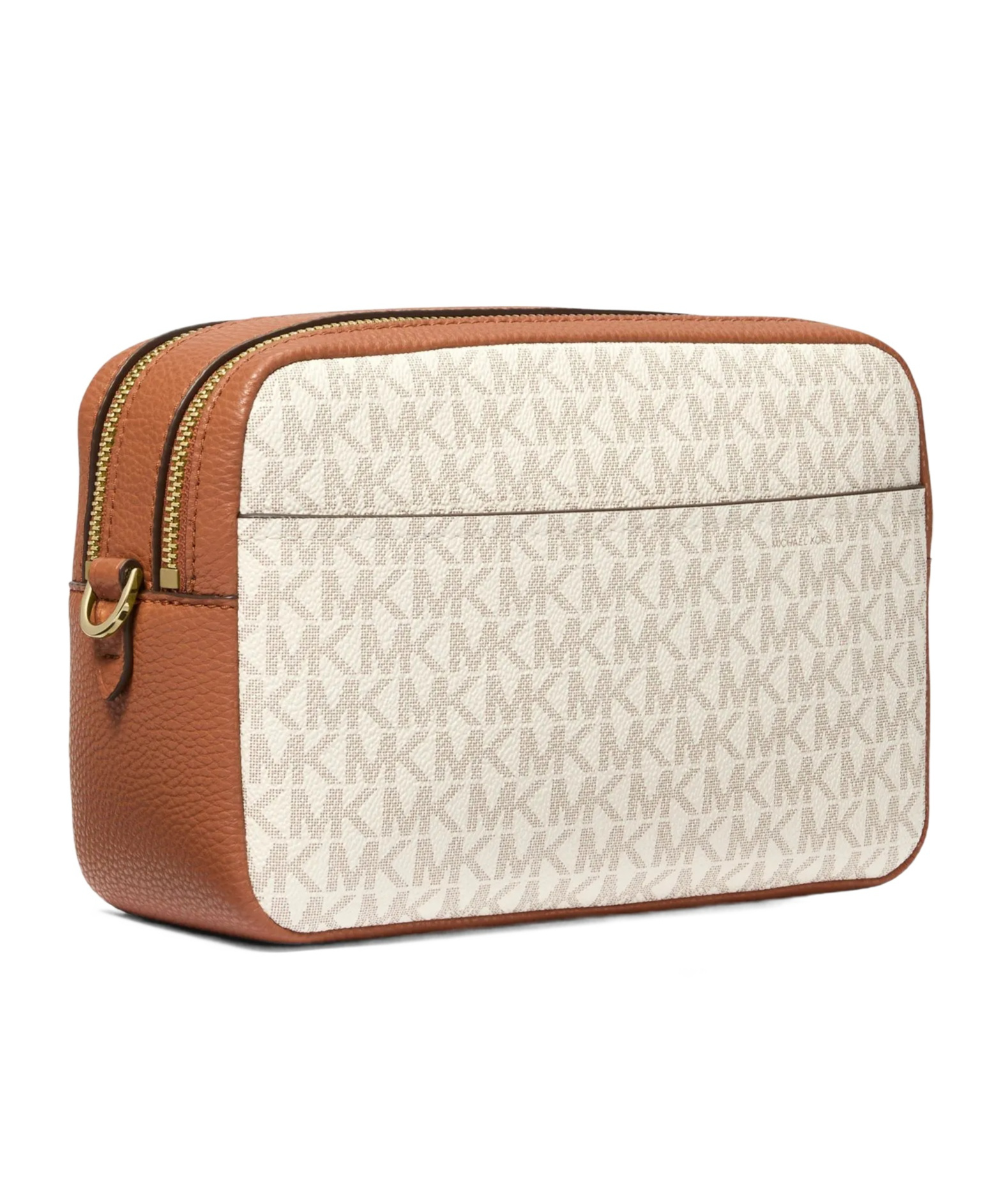 Michael Michael Kors Bryant Medium Monogram Crossbody Bag In Vanilla White/acorn Brown