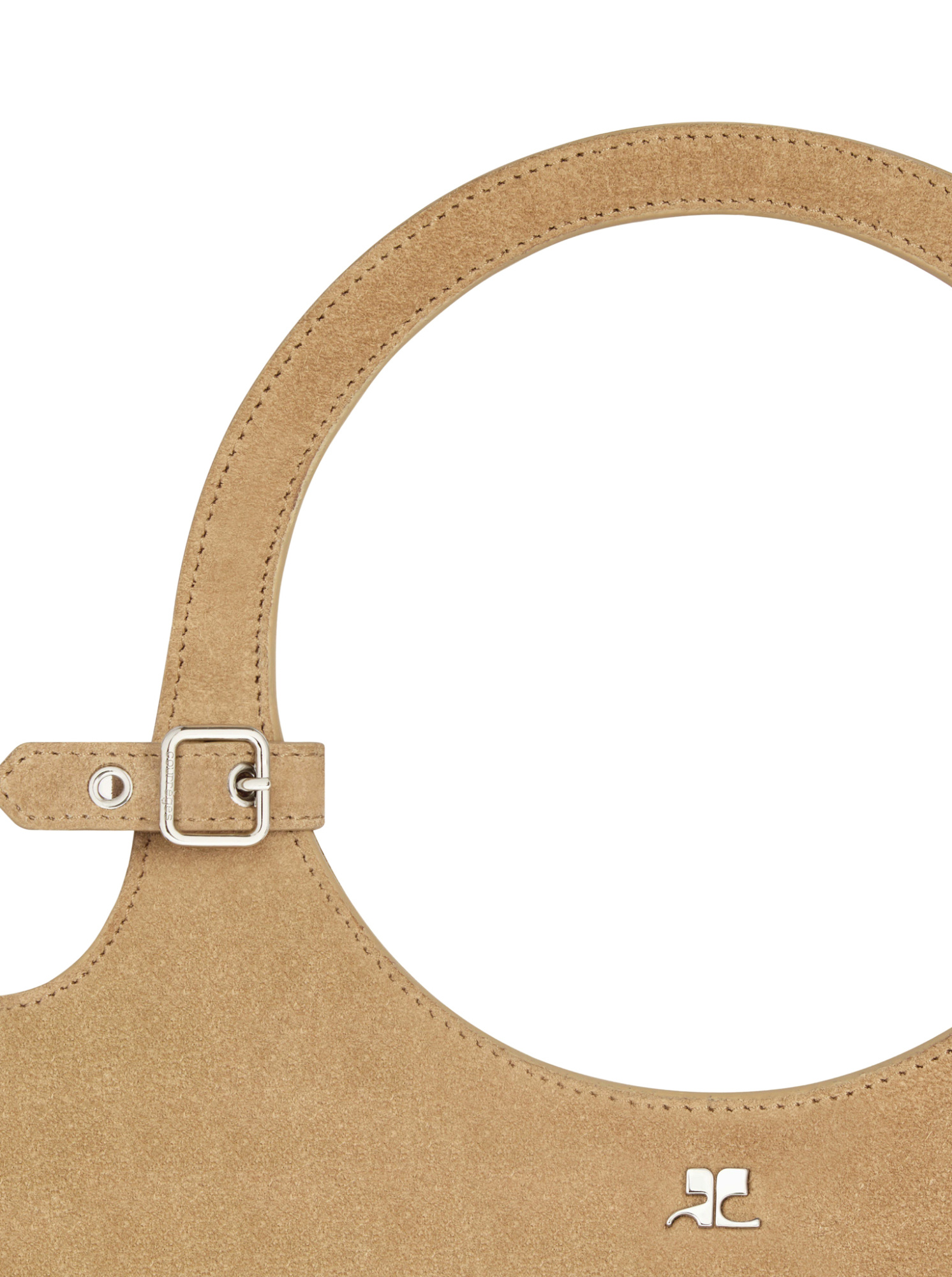 Courrèges Medium Holy Iced Shoulder Bag - Courreges - Leather - Yellow In Nude
