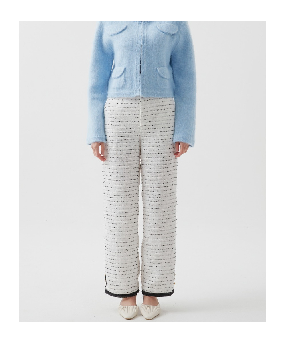 Marissa Chiara Button Casual Pants In White