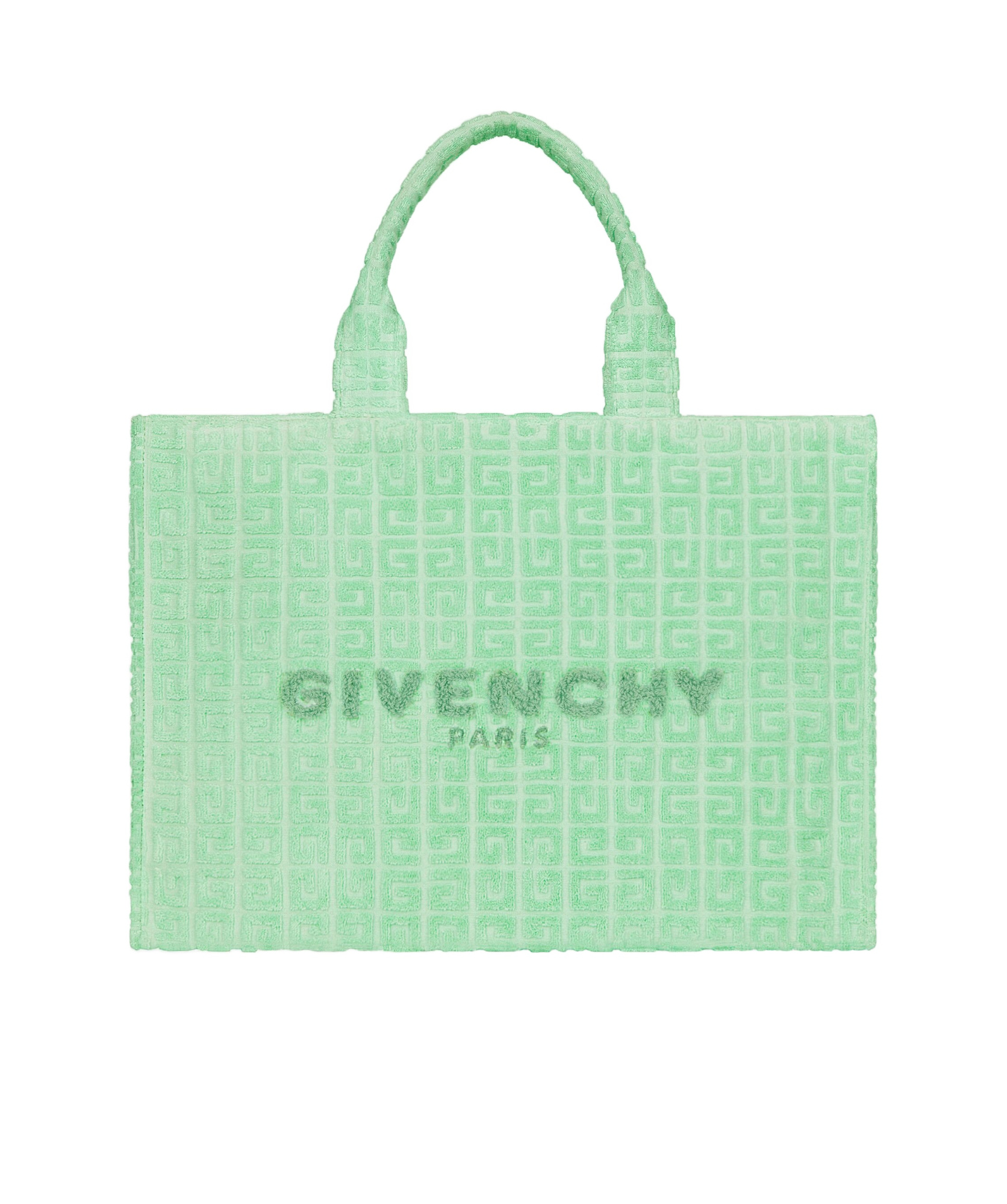 Givenchy Medium 4g Towelling-finish Tote Bag In Green