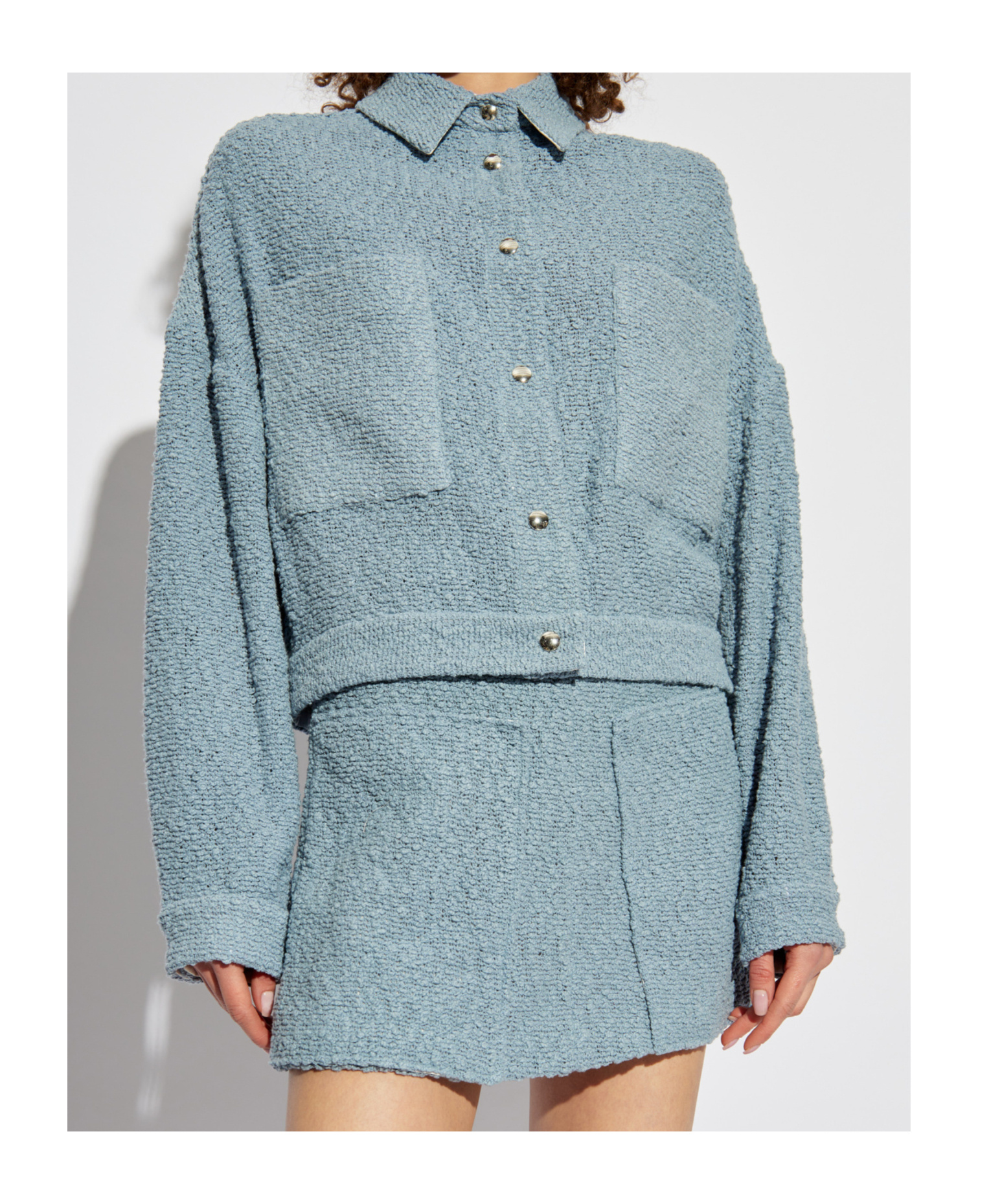 Iro Long-sleeved Casual Jacket In Blue