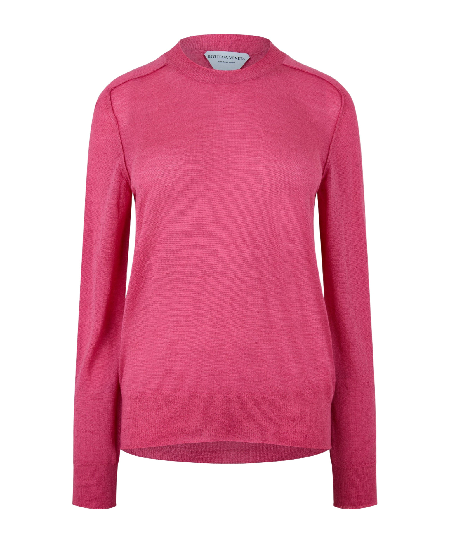 Bottega Veneta Simple Knitted Sweater In Pink