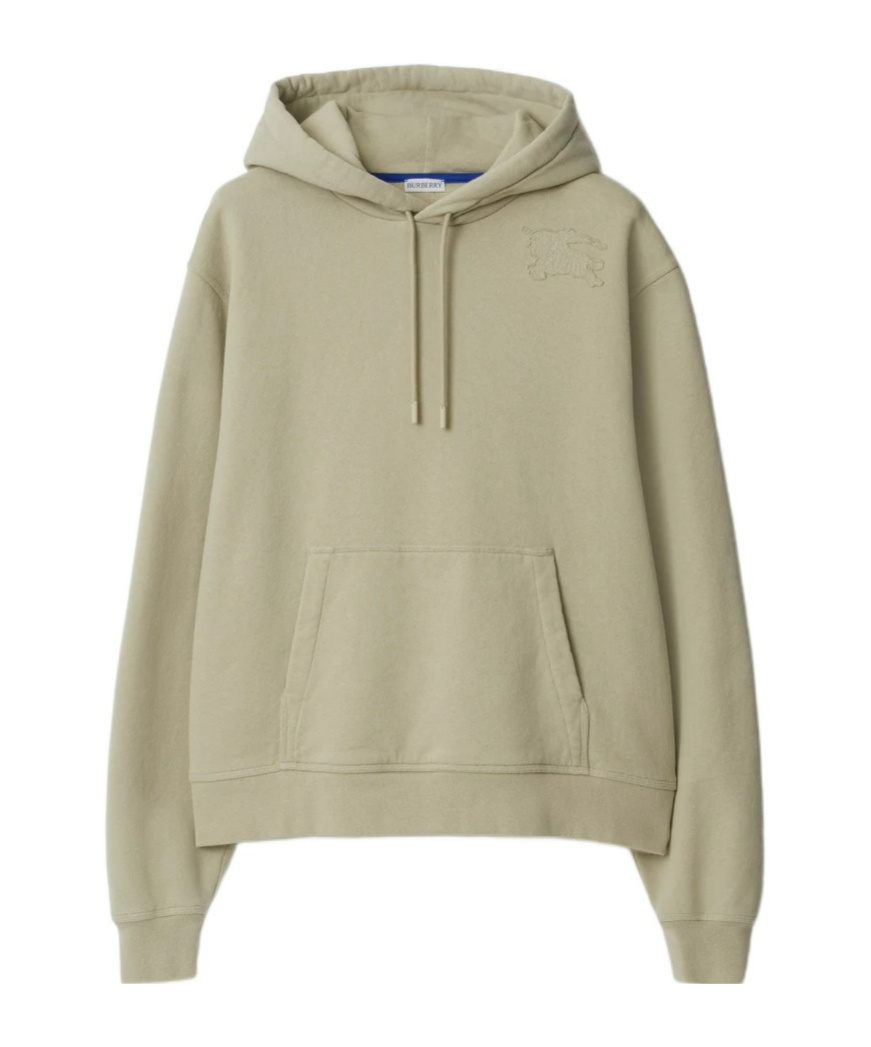 Burberry Cotton Zipper Sweatshirt In Nude