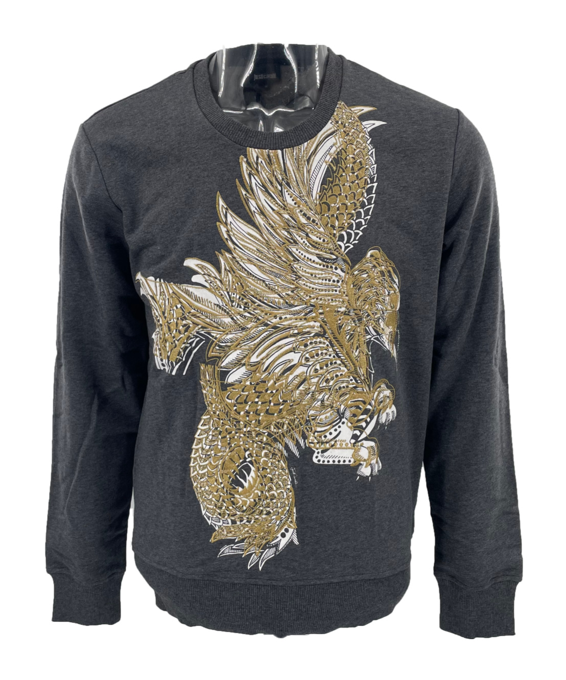 Just Cavalli Pattern Printed Hoodie In Black