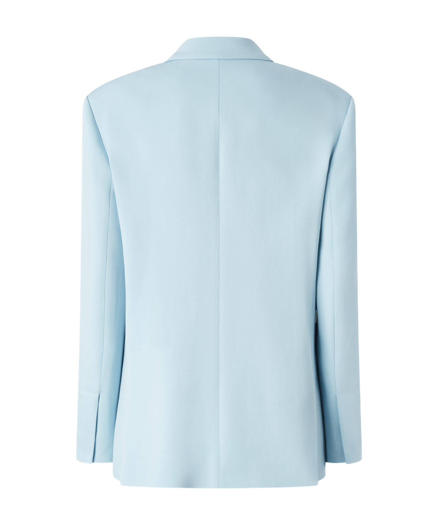 Shop Pinko Notch Lapels Blazer In Ice Blue