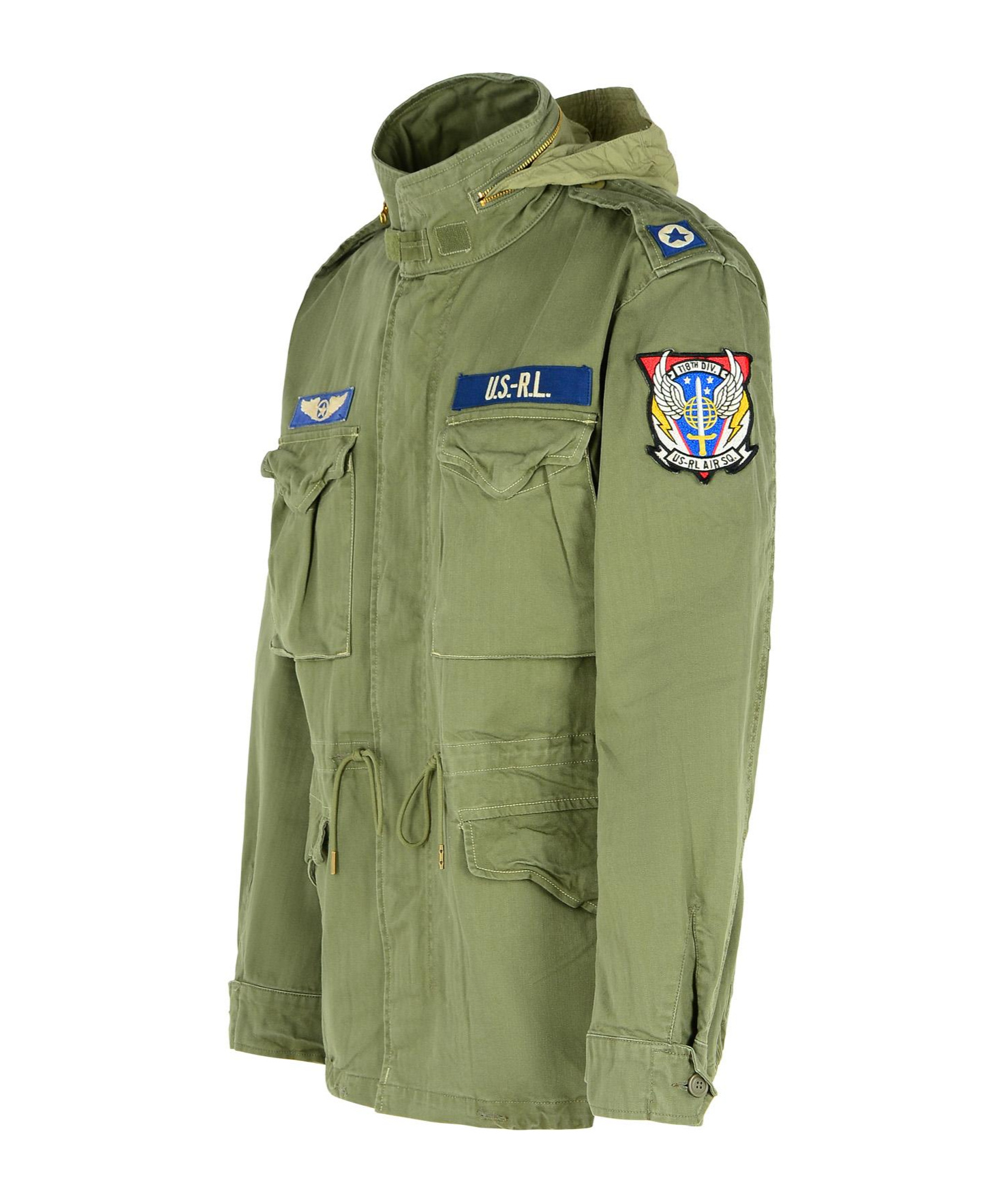 Shop Polo Ralph Lauren Patch-detail Jacket In Green
