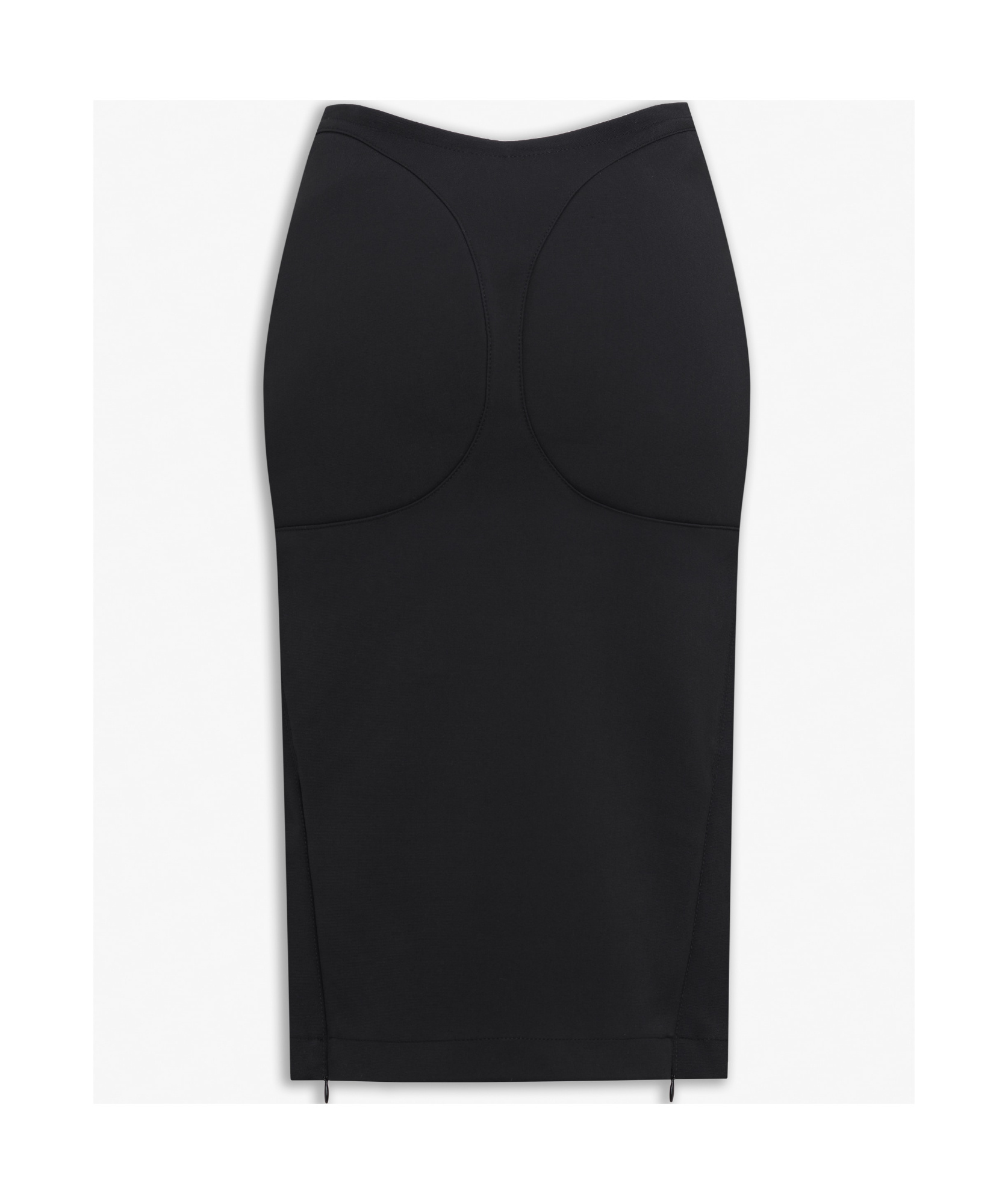 ALAÏA ALAÏA UPSTITCHED CIRCLE MIDI PENCIL SKIRT