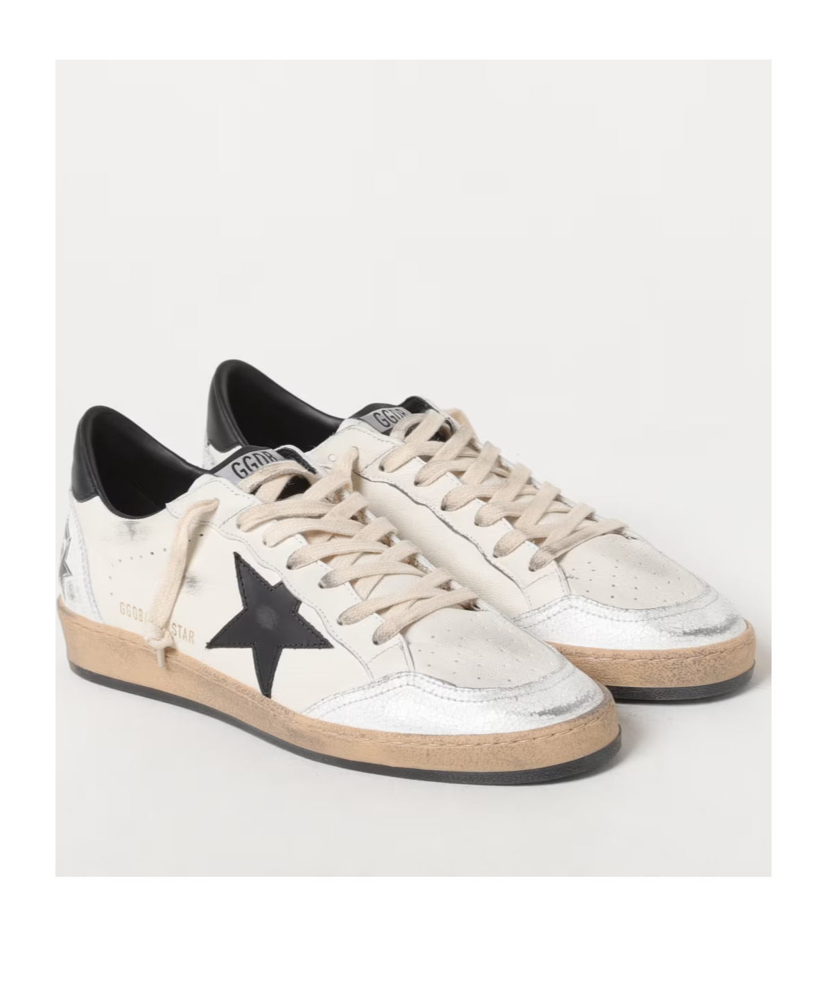 GOLDEN GOOSE BALL-STAR LACE-UP LOW-CUT SNEAKERS