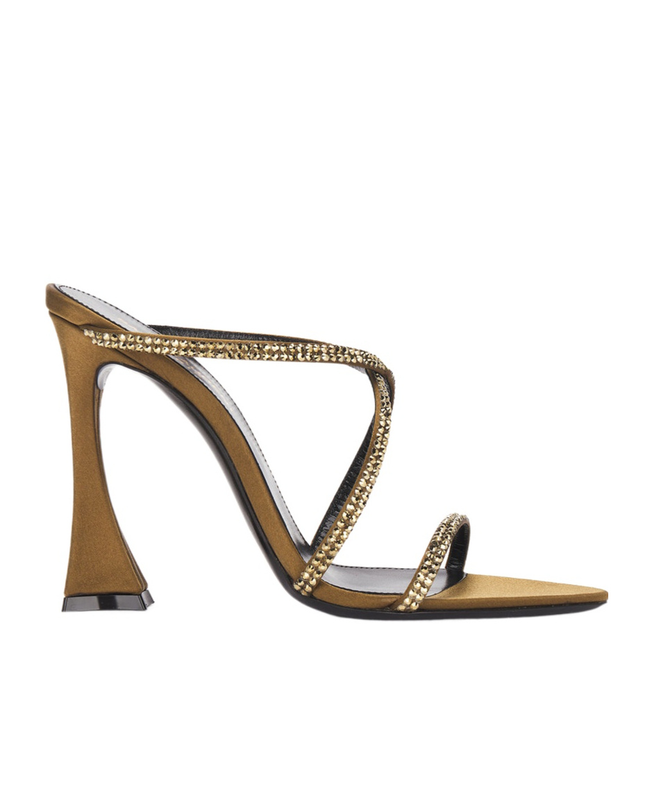 Saint Laurent Gippy Sandal In Brown