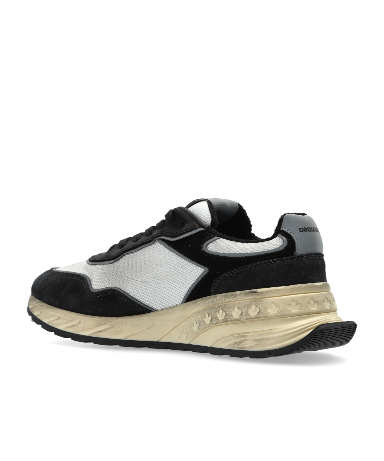 Dsquared2 Round-head Sneakers In Black