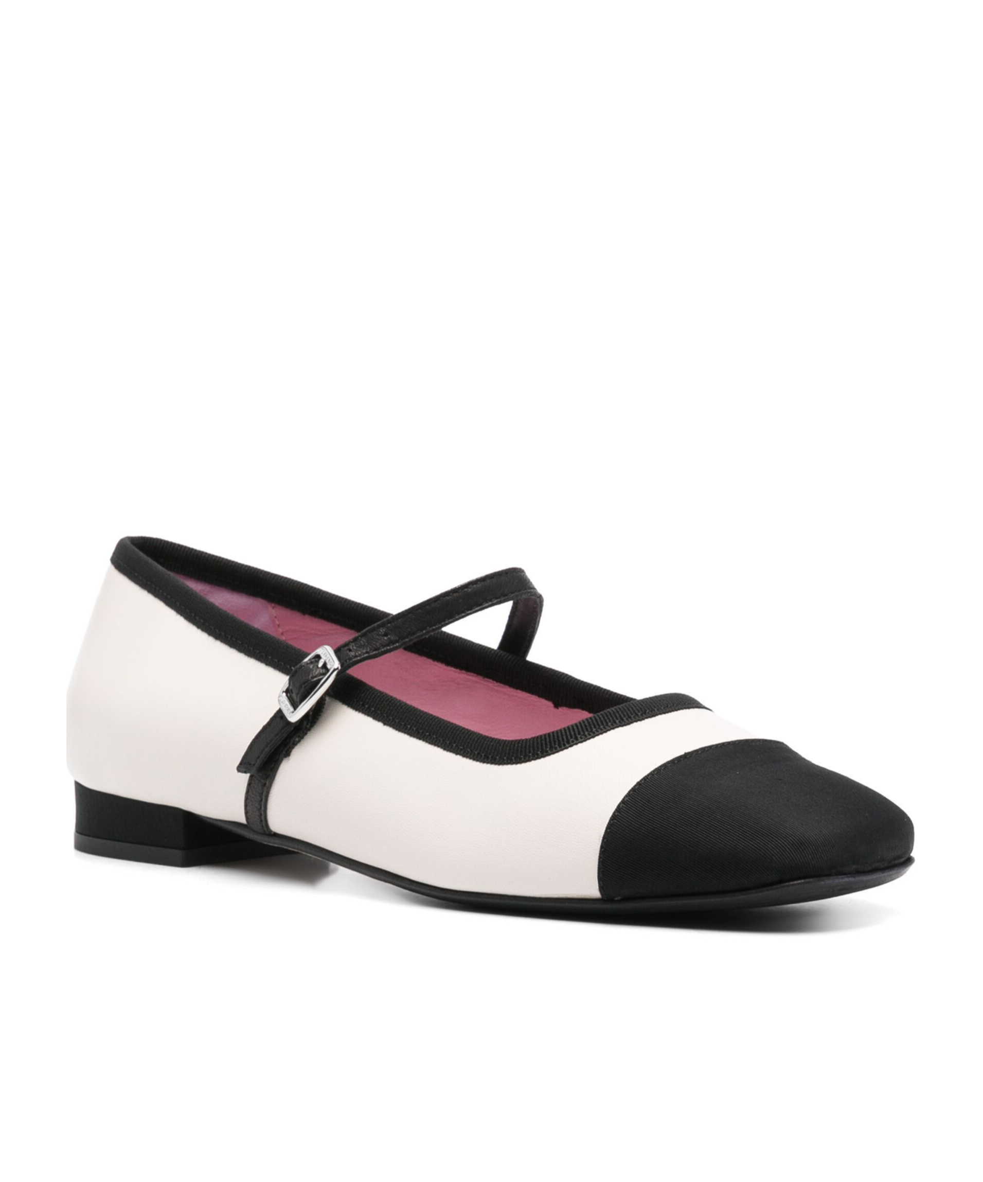 Shop Carel Paris Leather Ballerinas In White