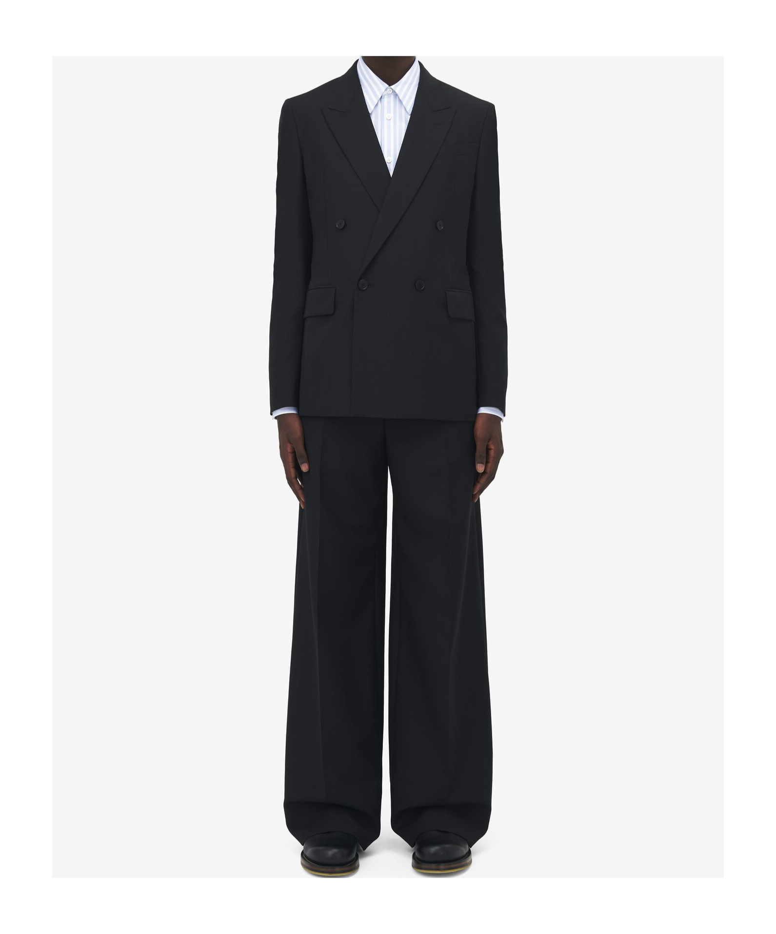 Alexander Mcqueen Single-breasted Wool Grain-de-poudre Suit Jacket In Black