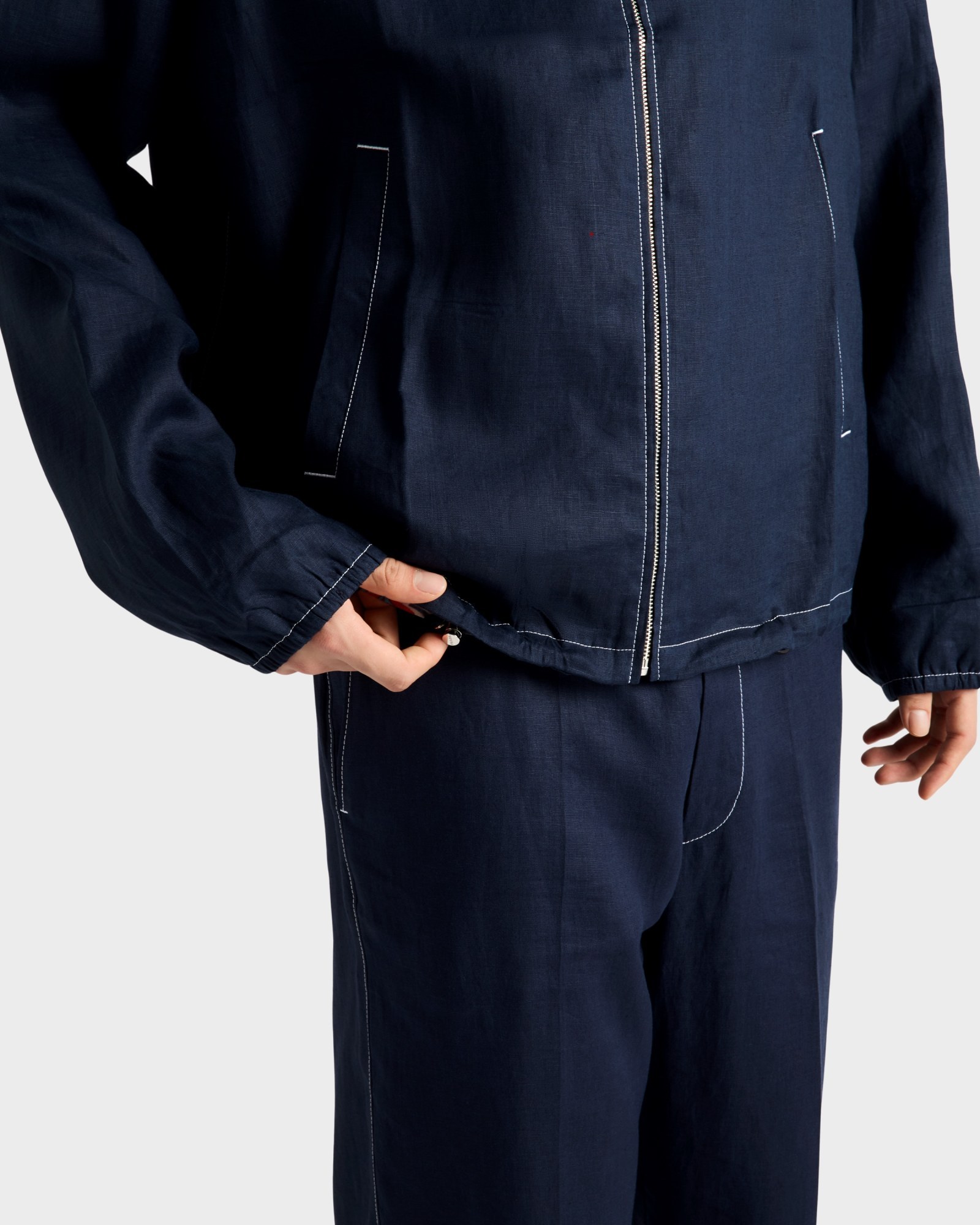 Prada Blousonjacke Aus Baumwolle In Blue