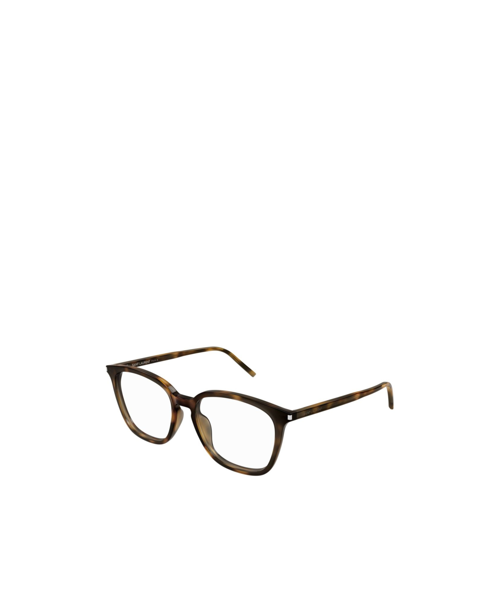 Saint Laurent Tortoiseshell-effect Glasses In Brown