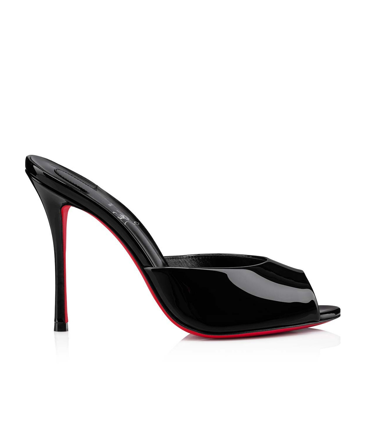 Christian Louboutin Miss Z Leather Heeled Mules 100 In Black