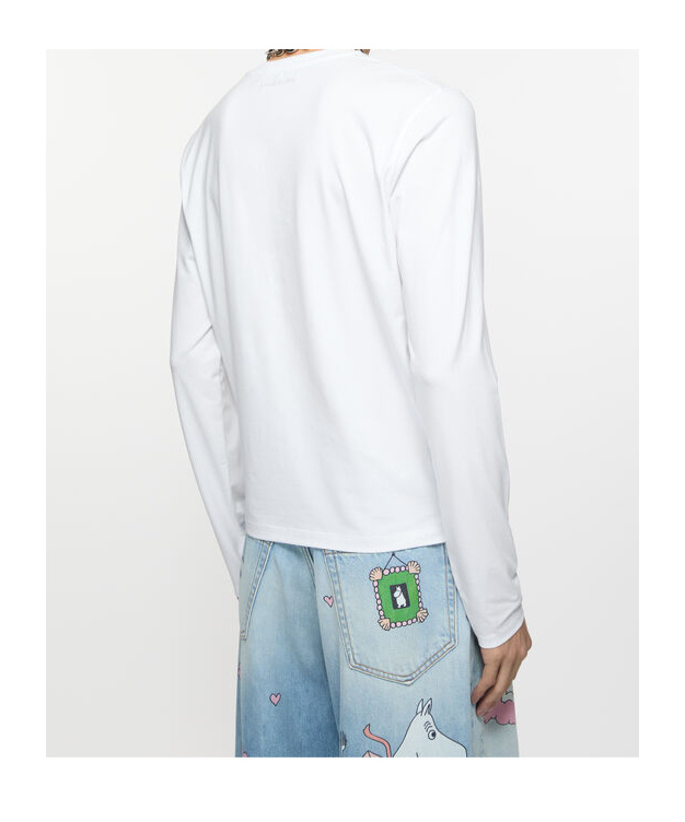 Acne Studios Long-sleeved T-shirt In White