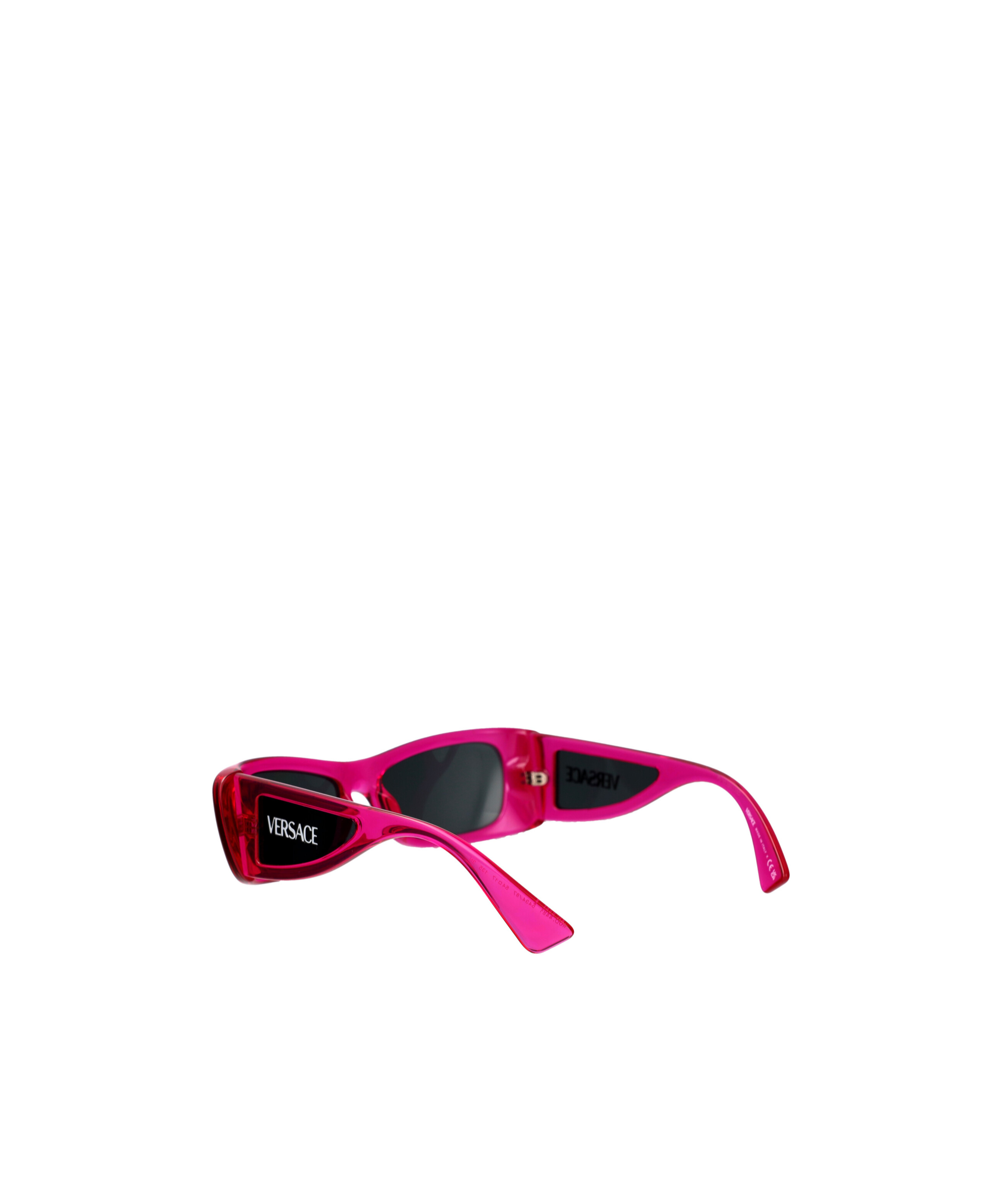 Versace Fuchsia Injectate Sunglasses In Black
