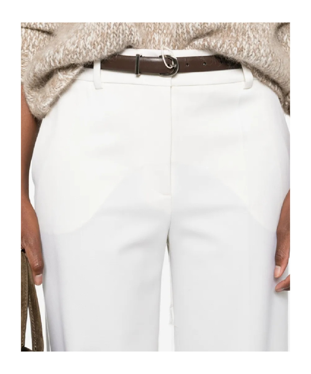 P.a.r.o.s.h Pressed-crease Tailored Trousers In White