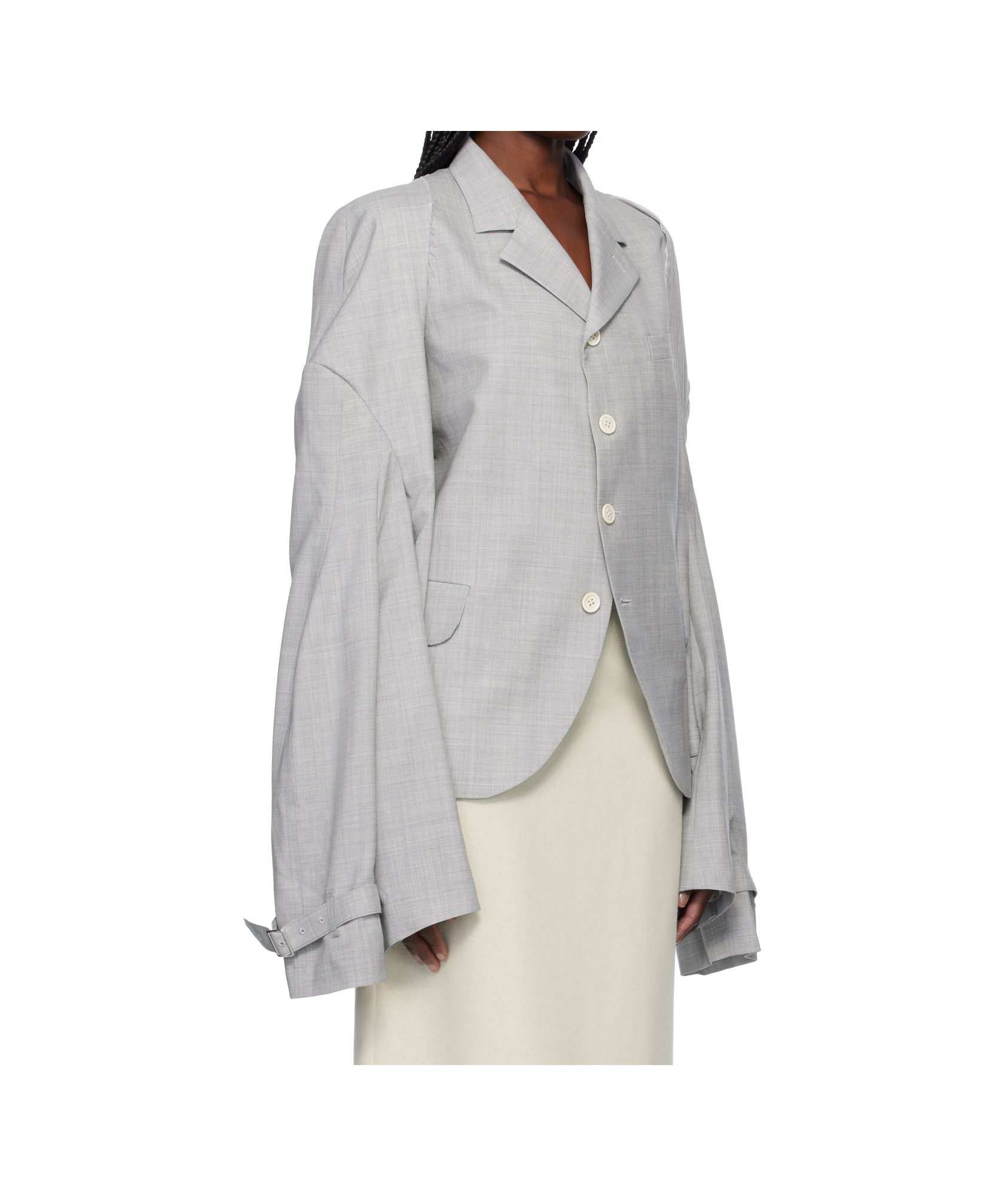COMME DES GARÇONS WOOL TROPICAL BLAZER 