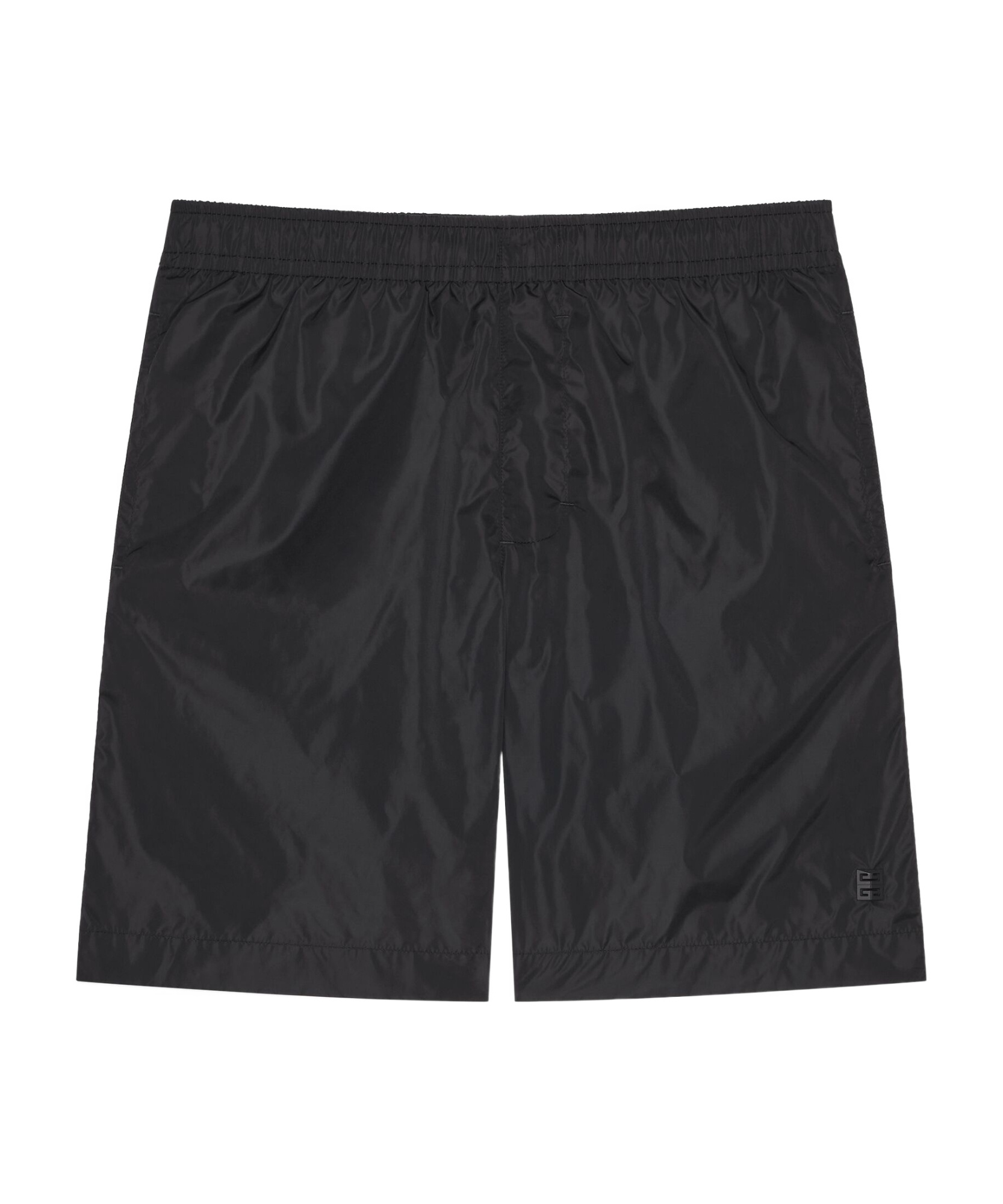 Givenchy 4g Detailed Elastic Waist Swimming Shorts In Black
