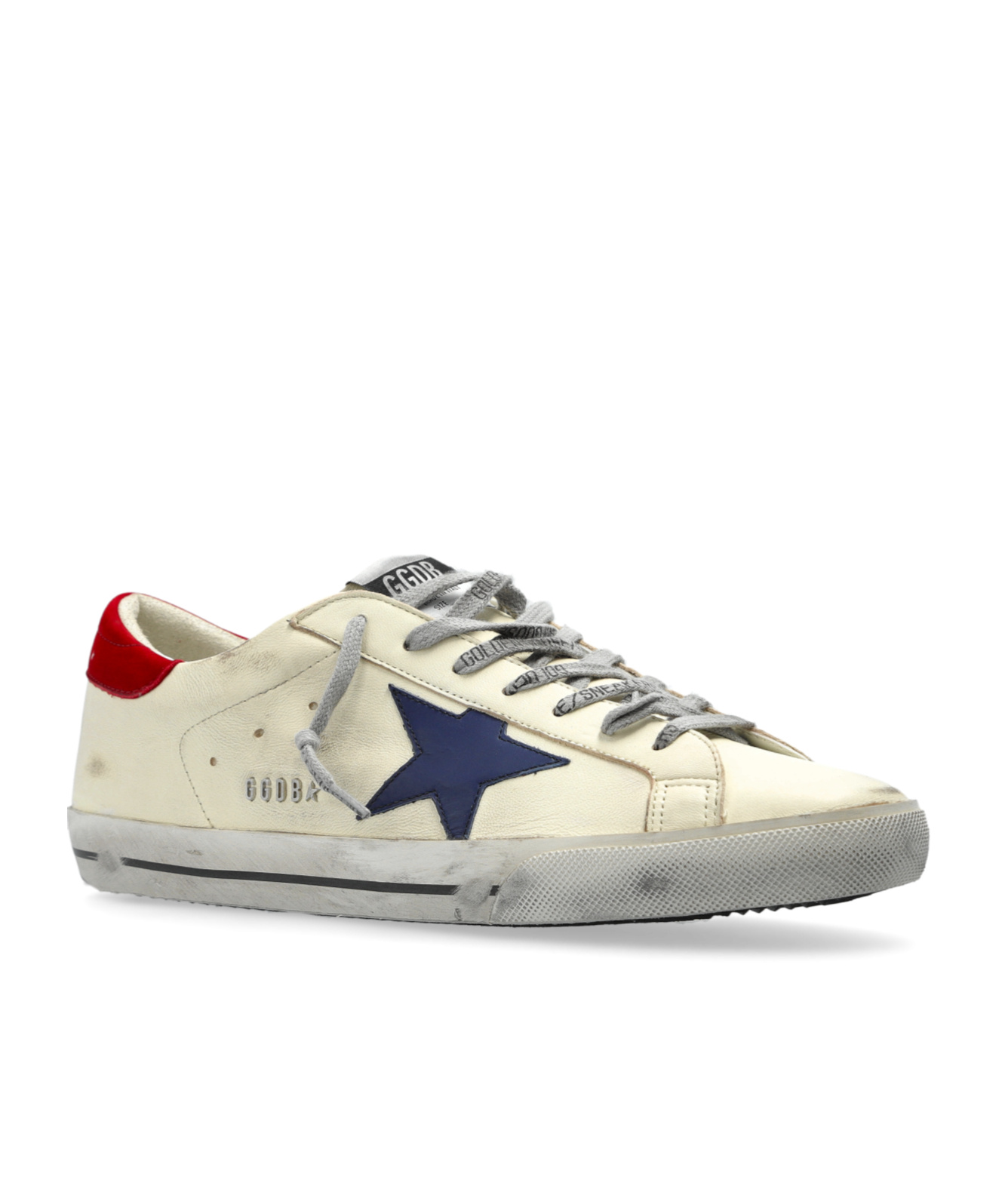 Golden Goose Superstar Multicolor Low Top Sneakers With Logo Patch On The Tongue And Contrasting Heel With Logo L In Neutral
