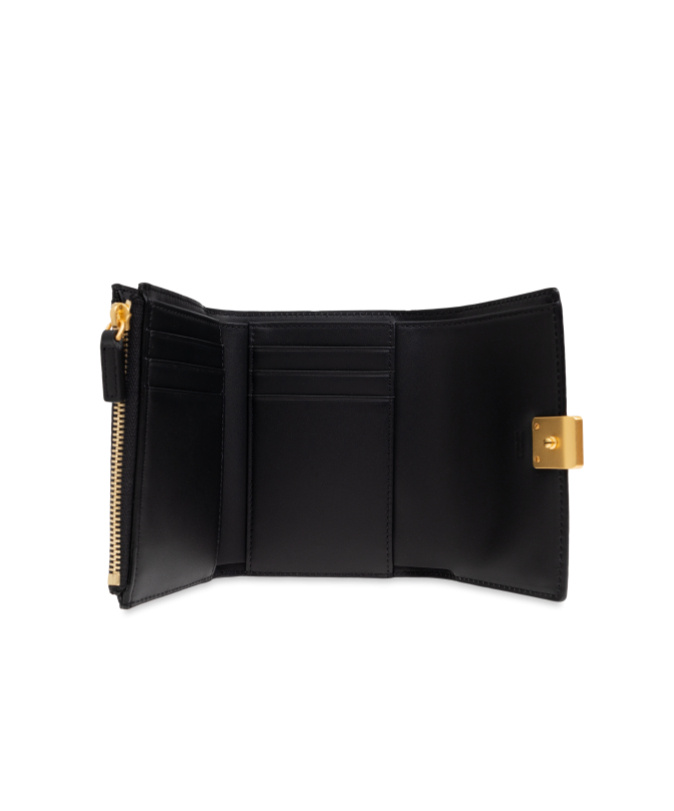 Shop Mcm Flip Wallet In Nude