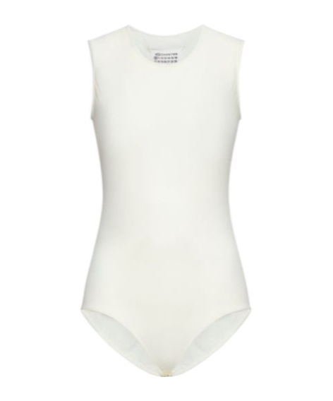 Maison Margiela Jersey Bodysuit In White