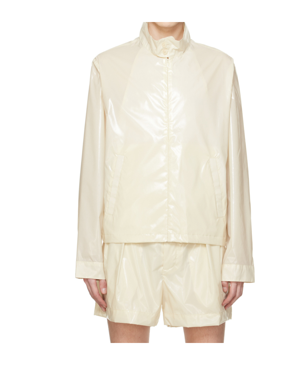 16arlington Coated Stretch Nylon Taffeta Jacket