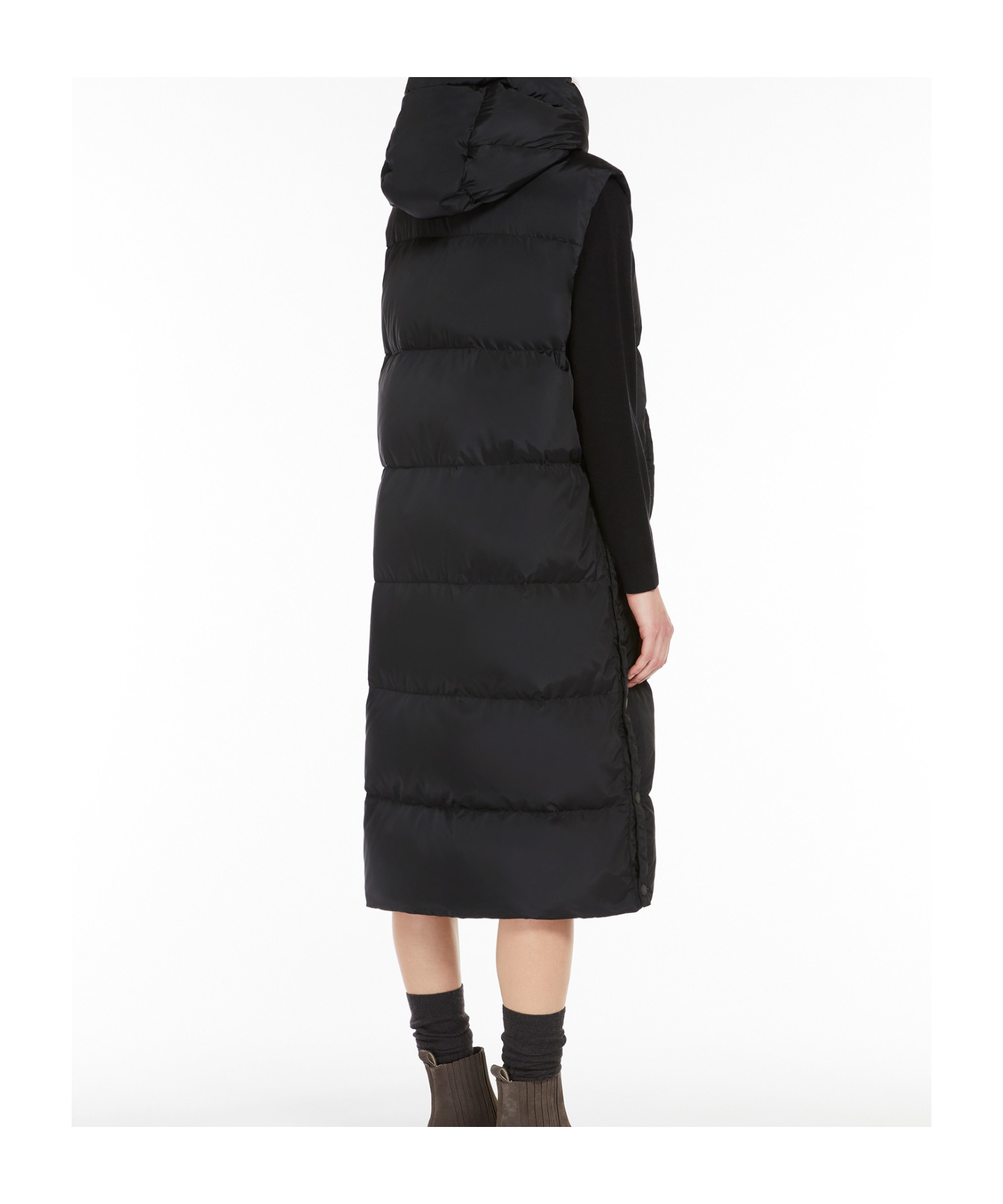 Weekend Max Mara Taffeta Vest In Black