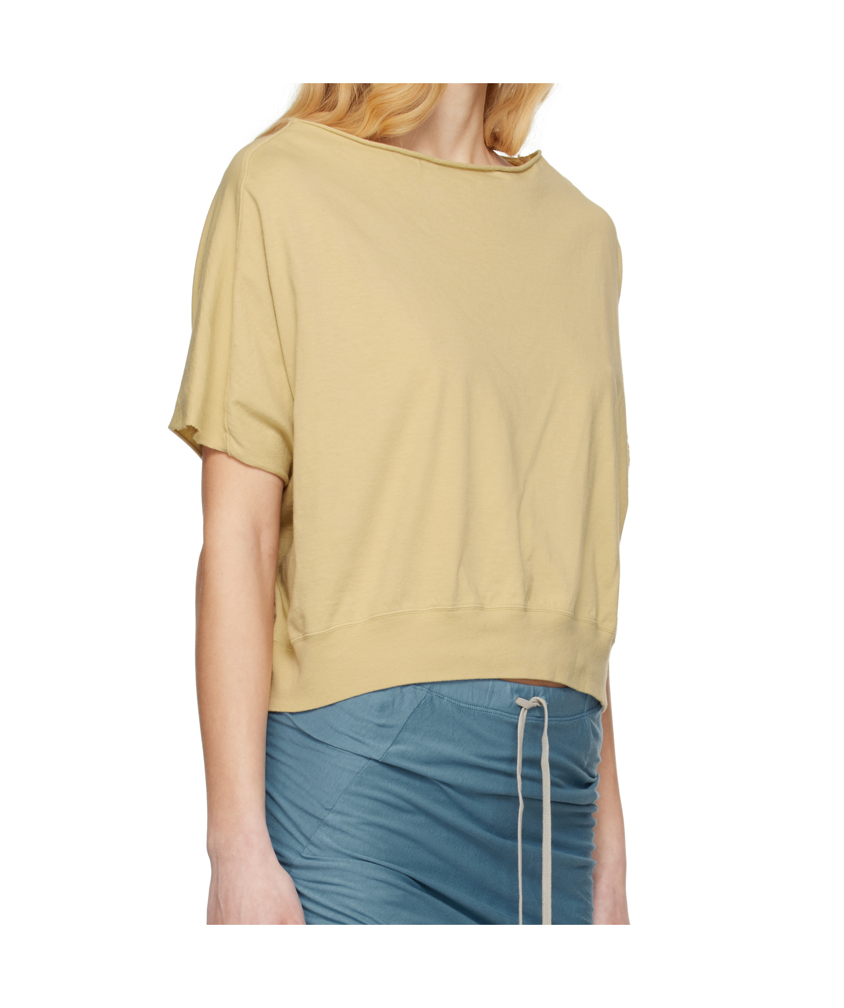 Rick Owens Drkshdw Beige Hollywood Dagger T-shirt In Nude