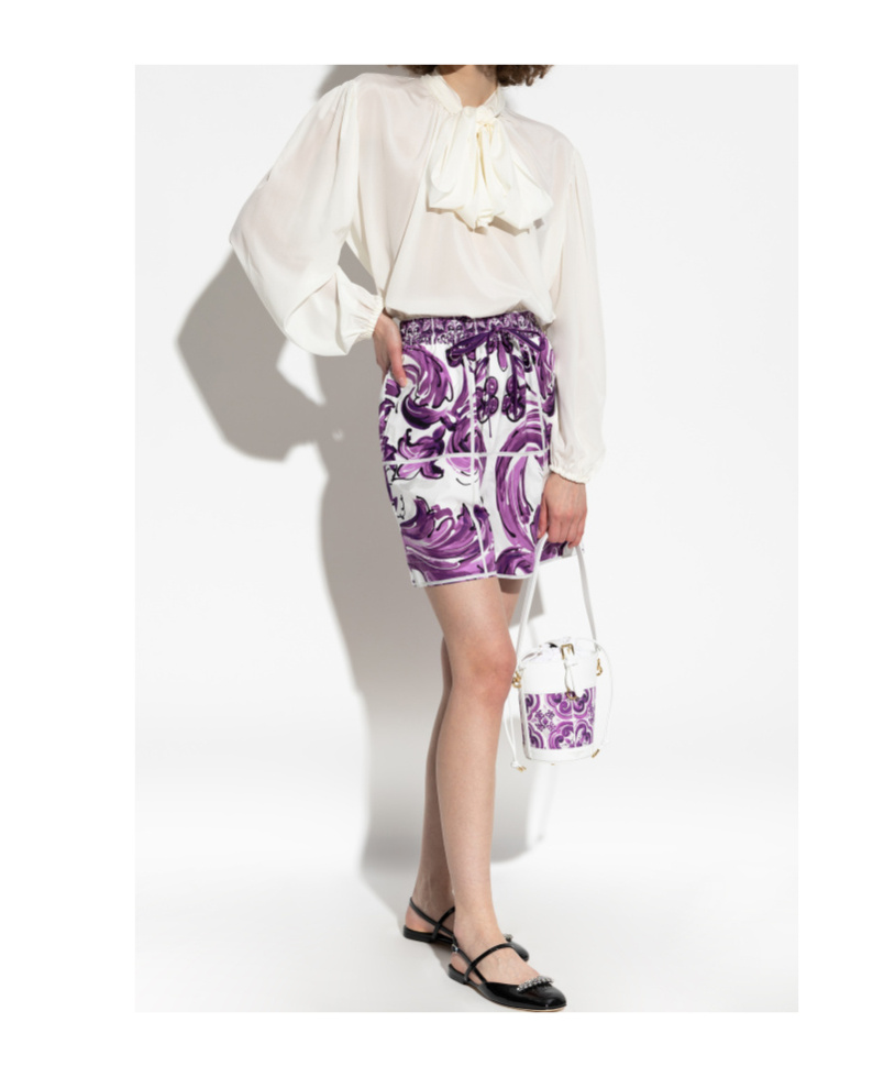 Dolce & Gabbana Bow-detailed Shirt In White