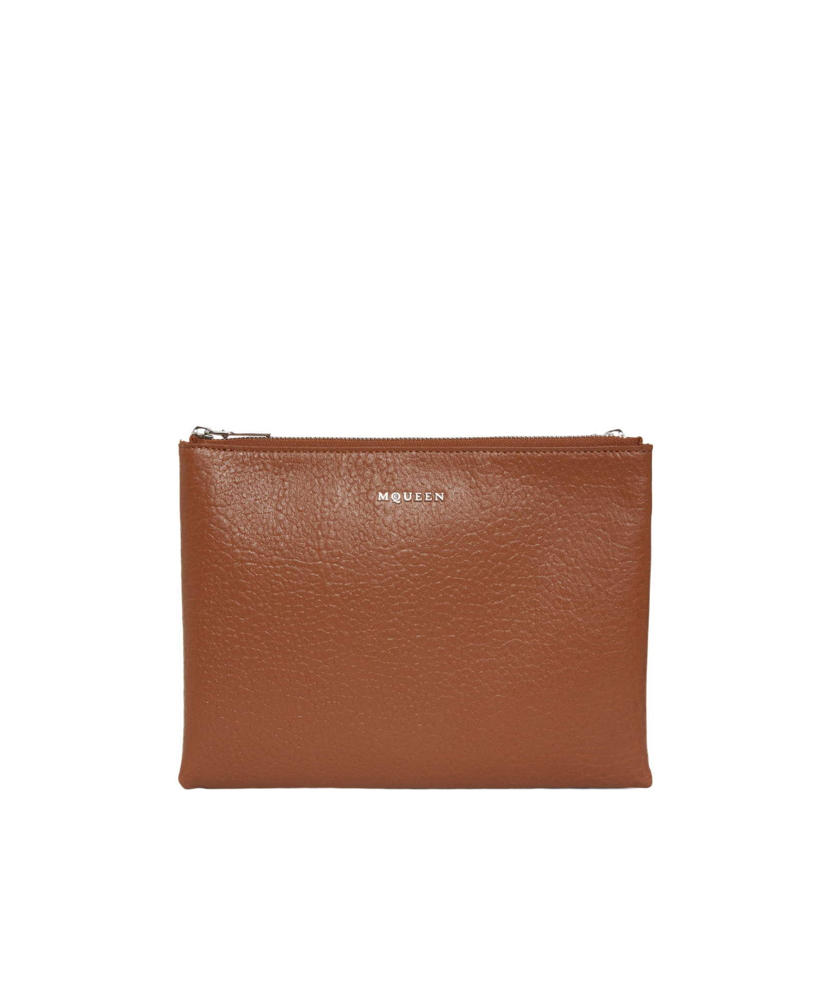 Alexander Mcqueen Zipper Wallet In Brown