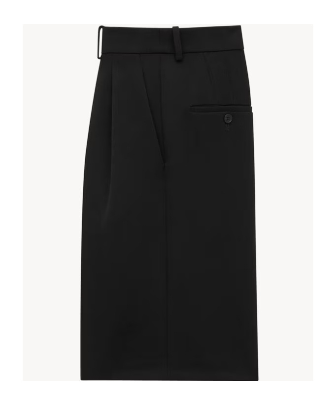 Saint Laurent Grain De Poudre Wool Bermuda Shorts In Black
