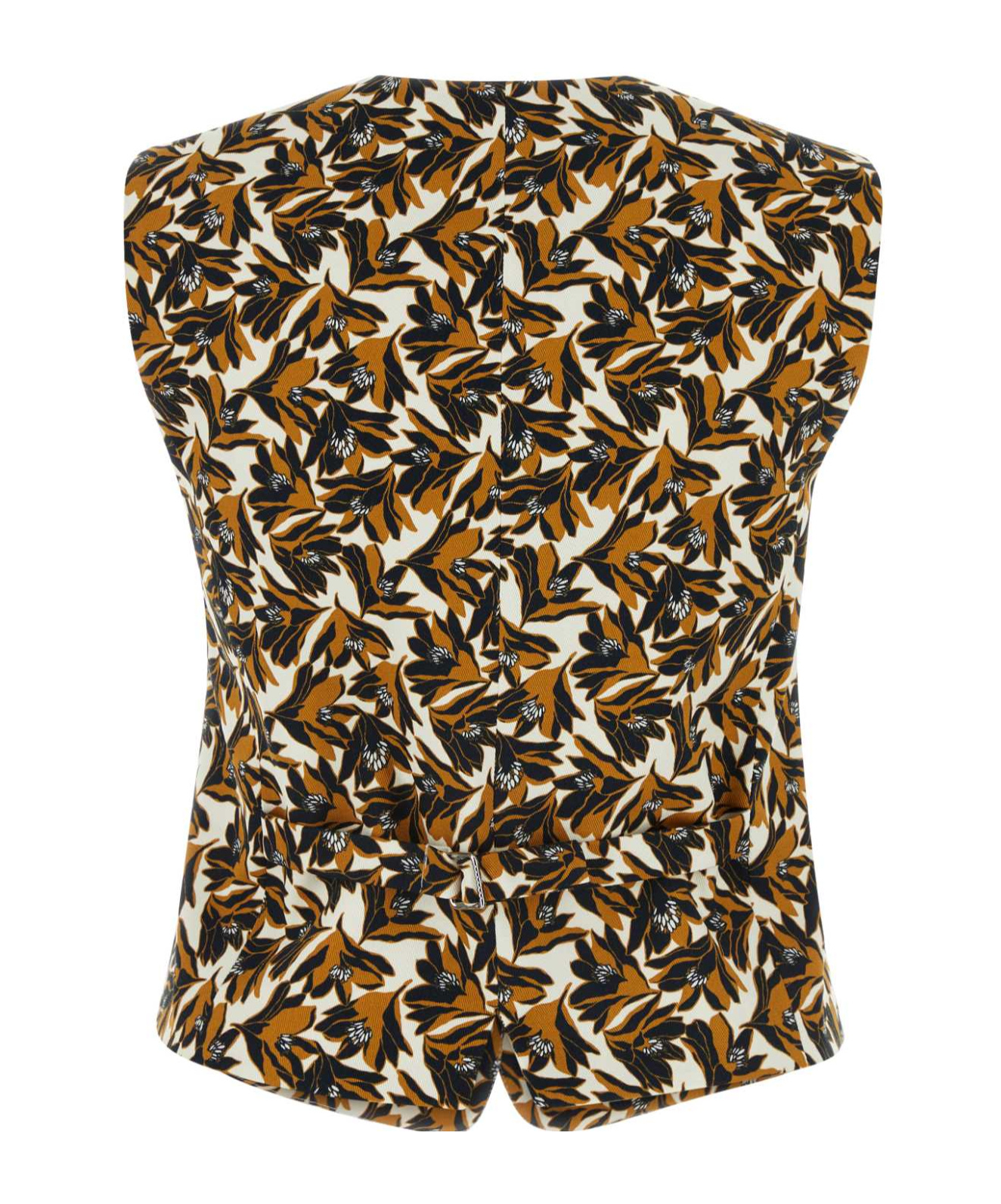 Weekend Max Mara Pattern Vest In Brown