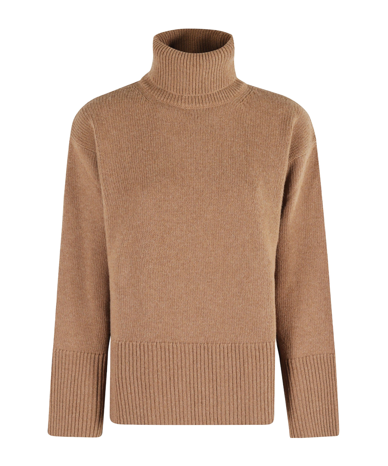 Woolrich Relaxed Fit Turtleneck Knitwear Long Sleeves In Brown