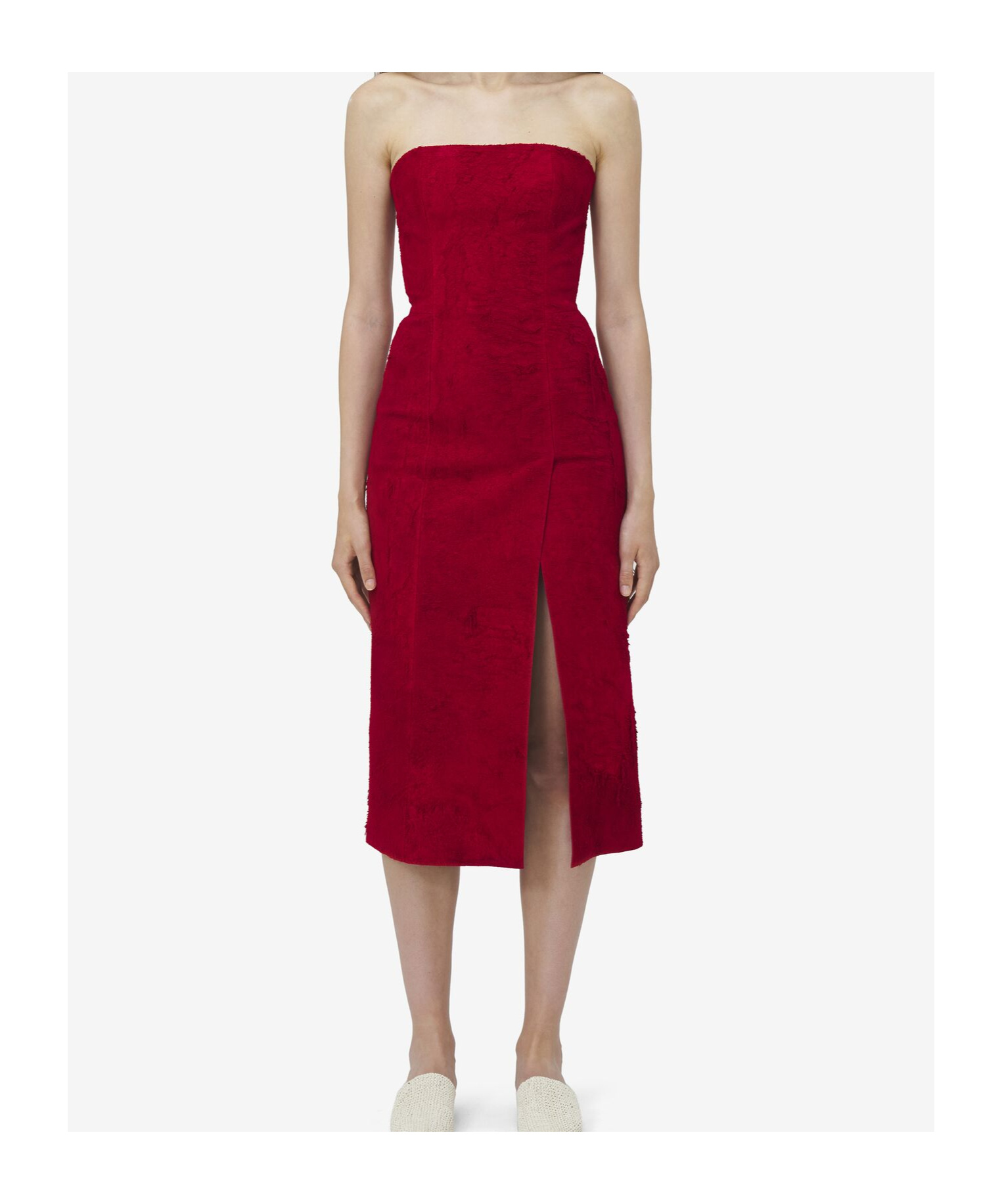 ALEXANDER MCQUEEN SUEDE MINI DRESS