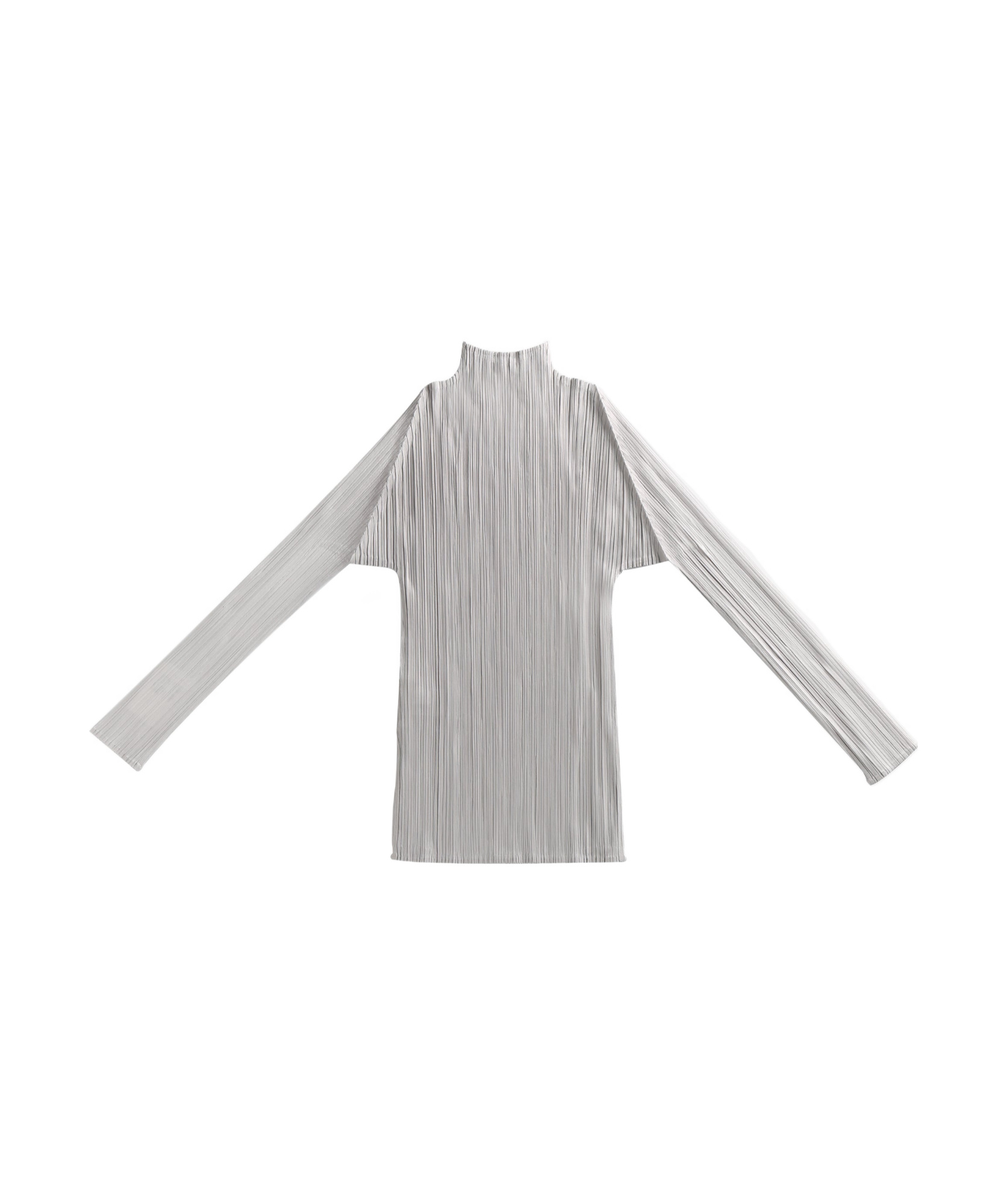 Issey Miyake Long-sleeved Blouse In Gray