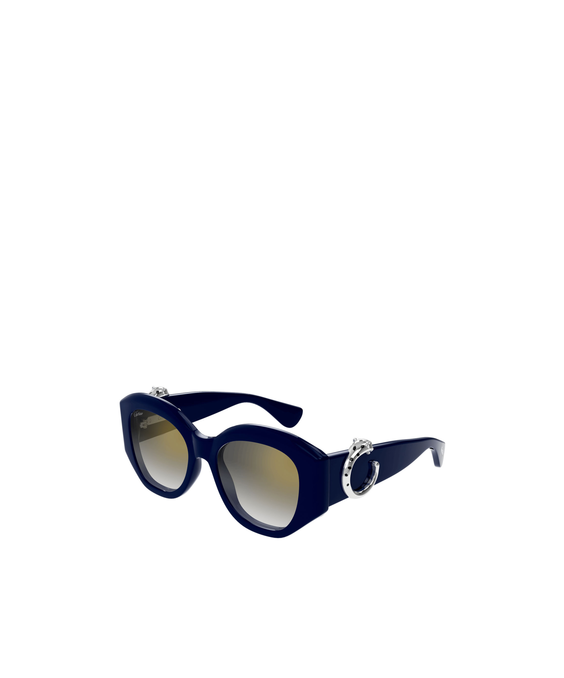 Cartier Panthere Square Frame Sunglasses In Multicolor