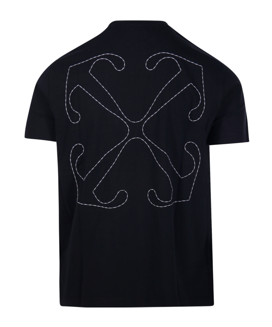 Off-white Graphic Brush Arrow Print T-shirt And Vest In Multi